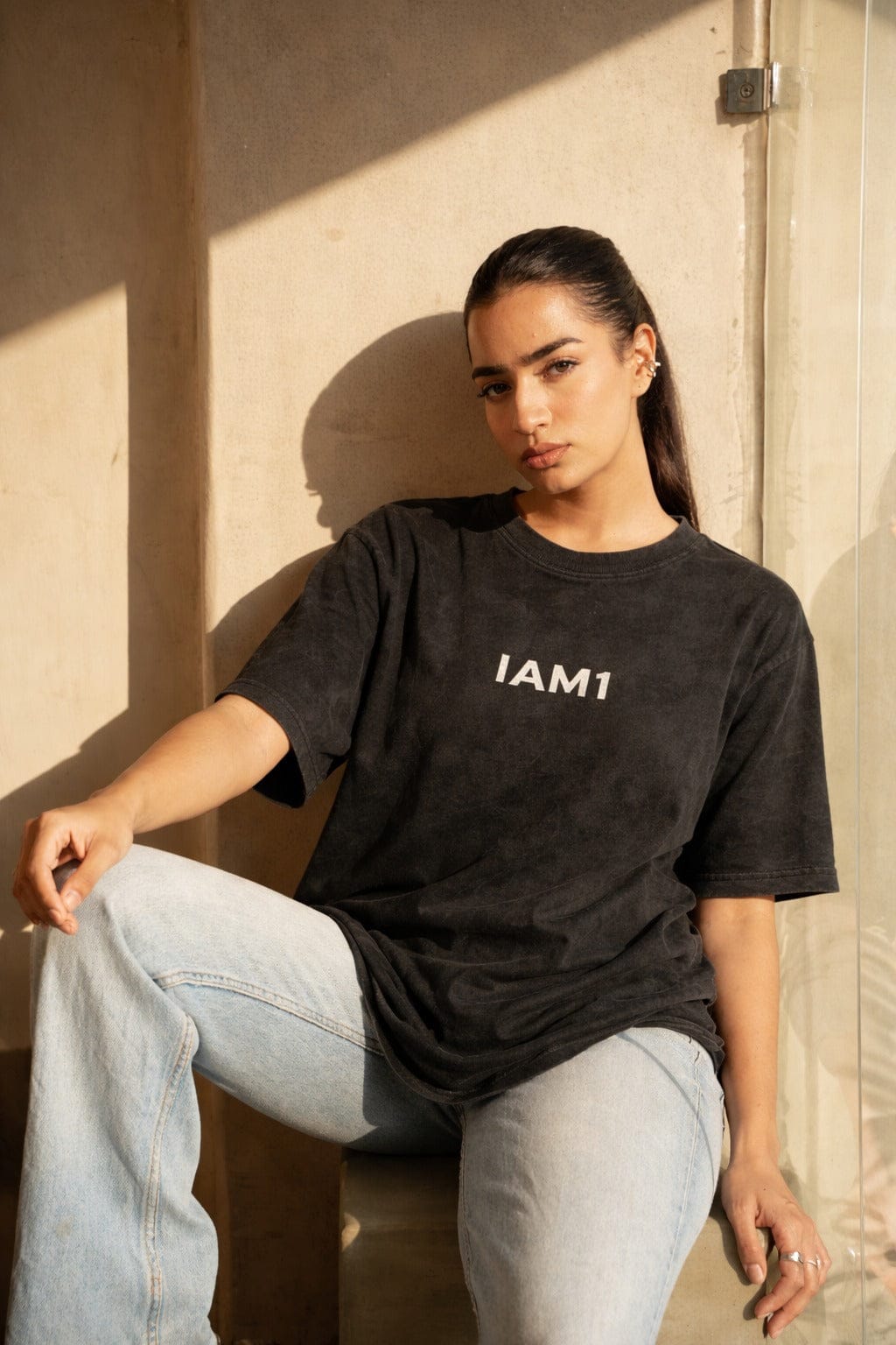 Acid Wash - Women Oversized Tee - IAM1 Club