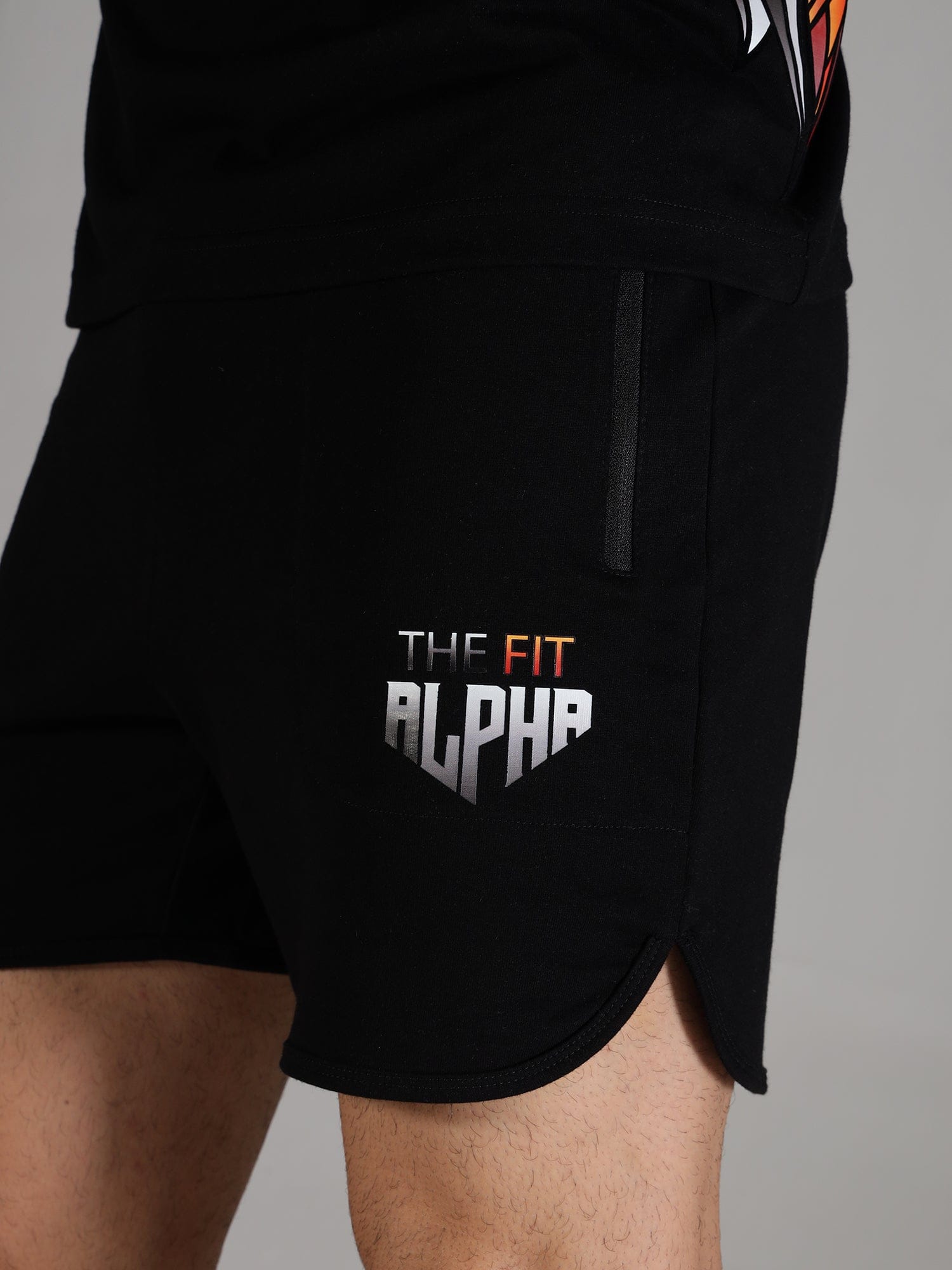 Cotton Terry Men's Shorts - Black - IAM1 Club