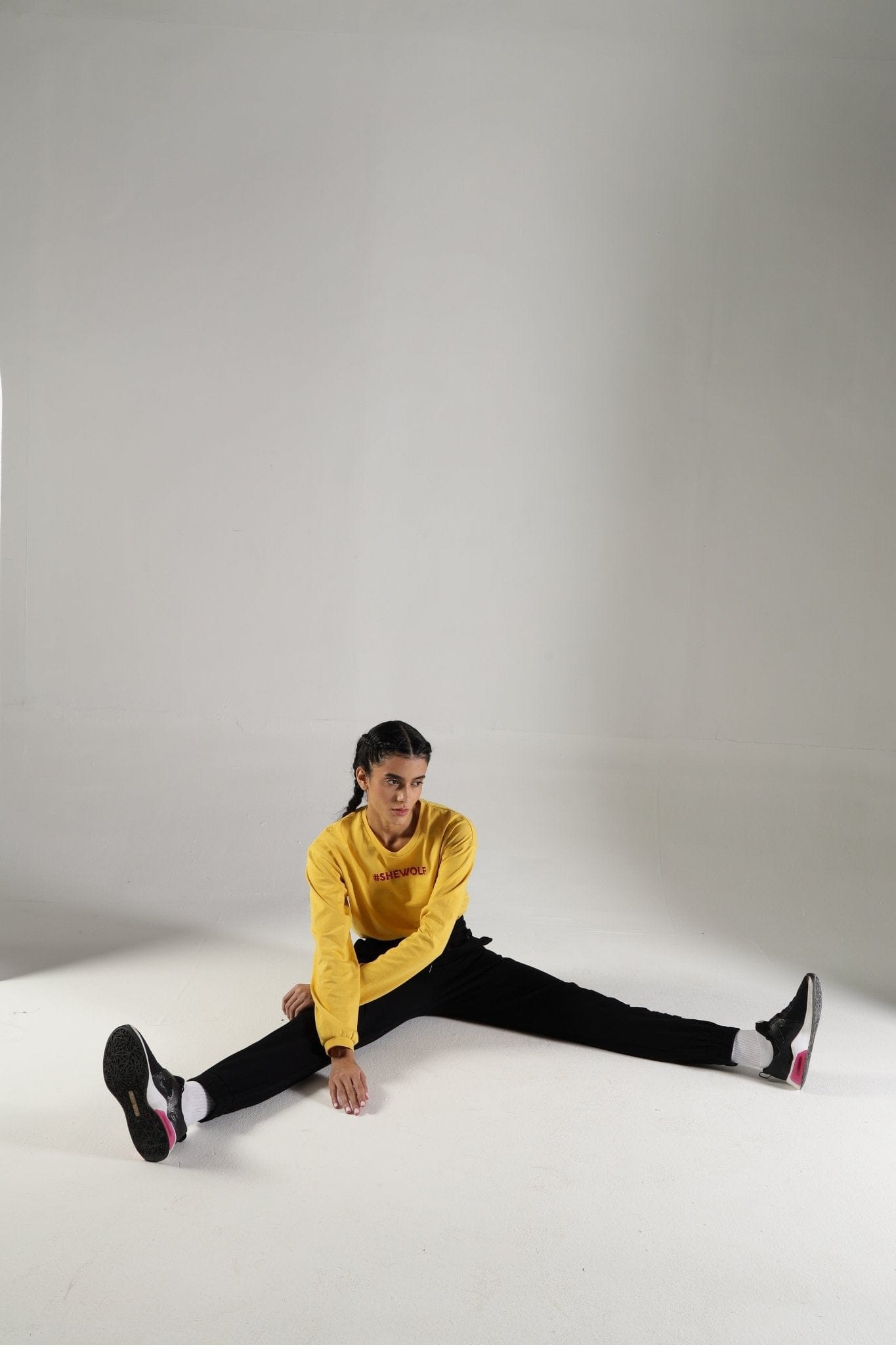 Cotton Terry Women Joggers - Black - IAM1 Club