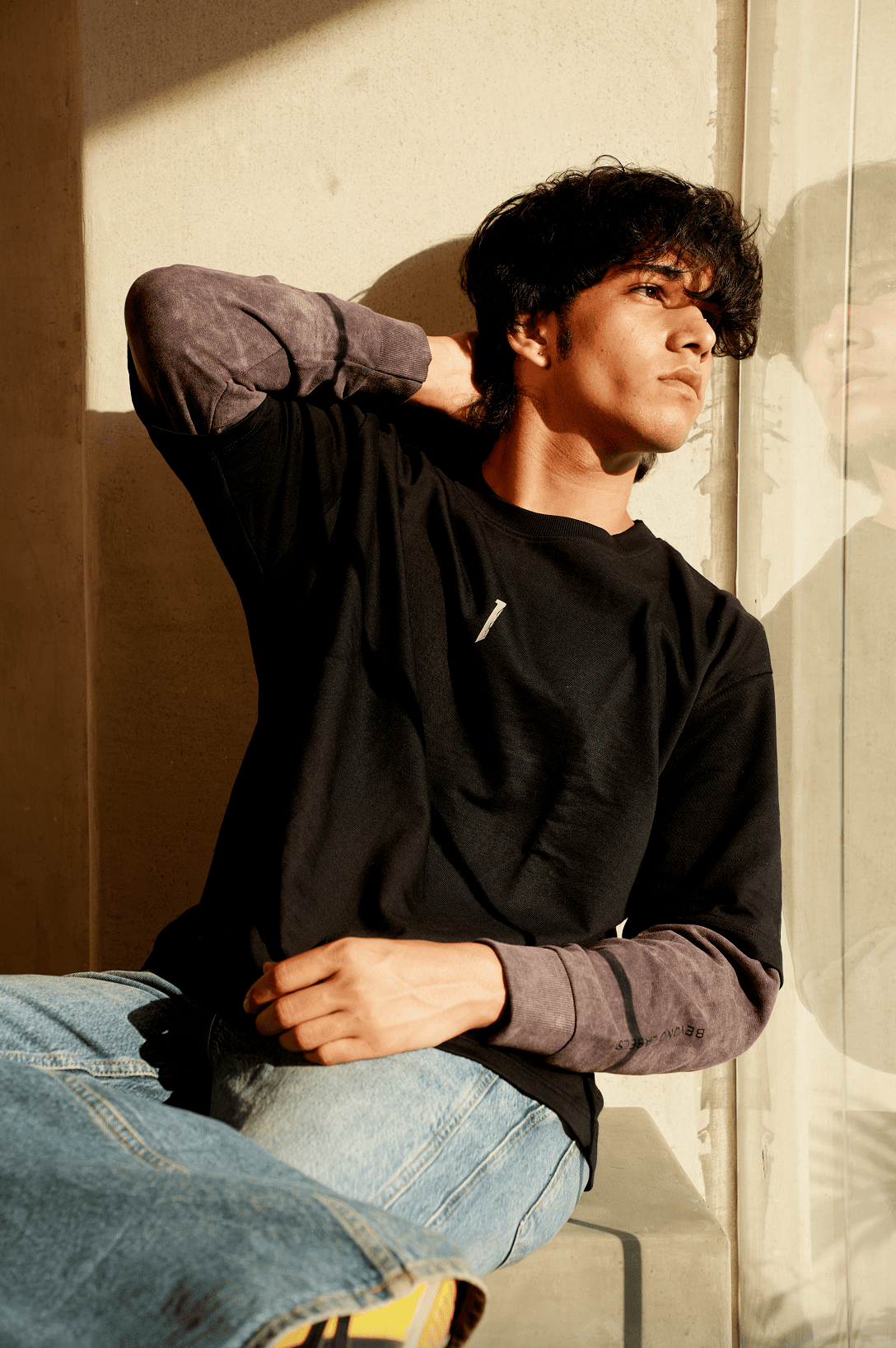 Layered Hybrid Tee Men’s – Charcoal - IAM1 Club