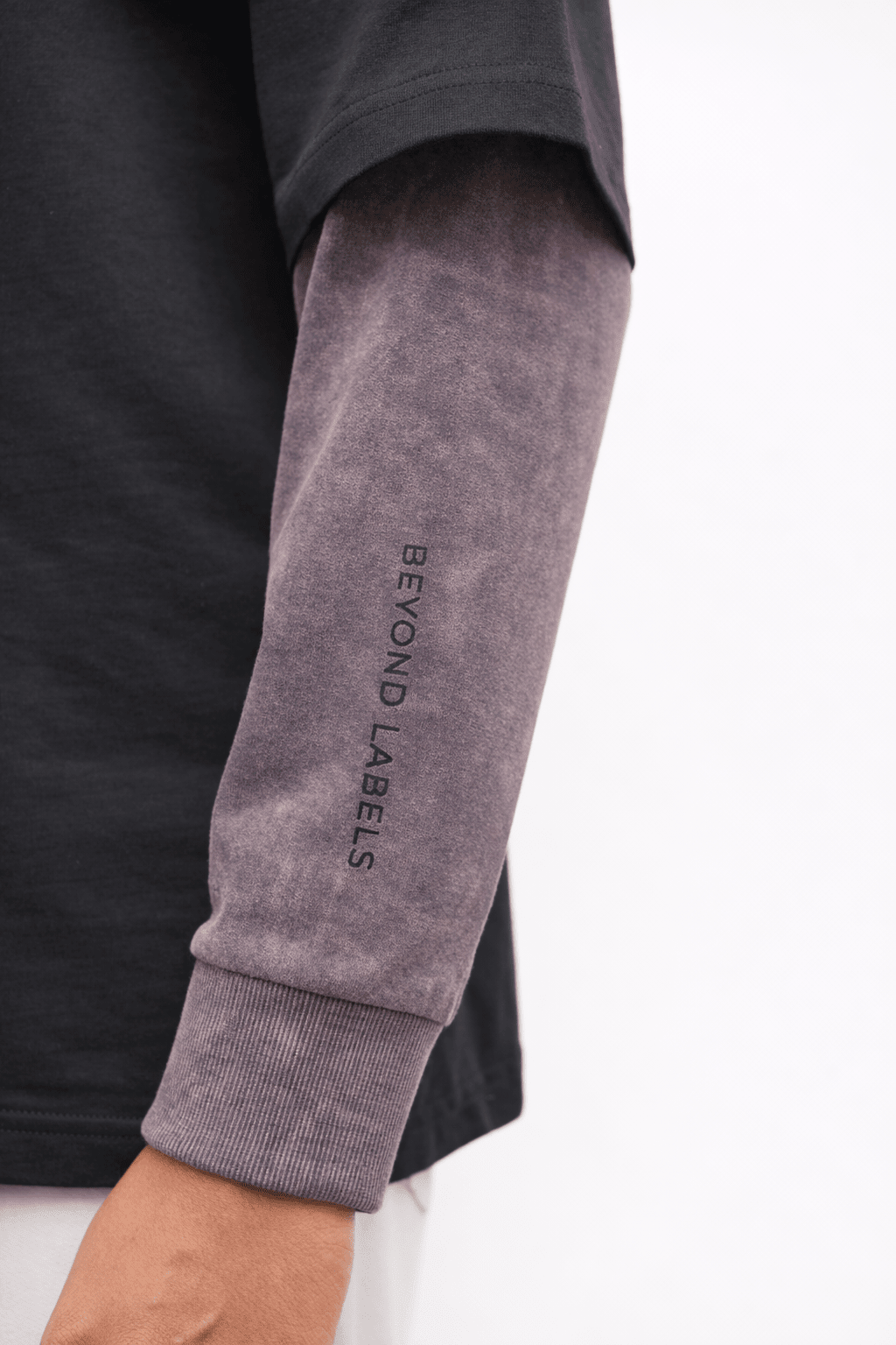 Layered Hybrid Tee Men’s – Charcoal - IAM1 Club
