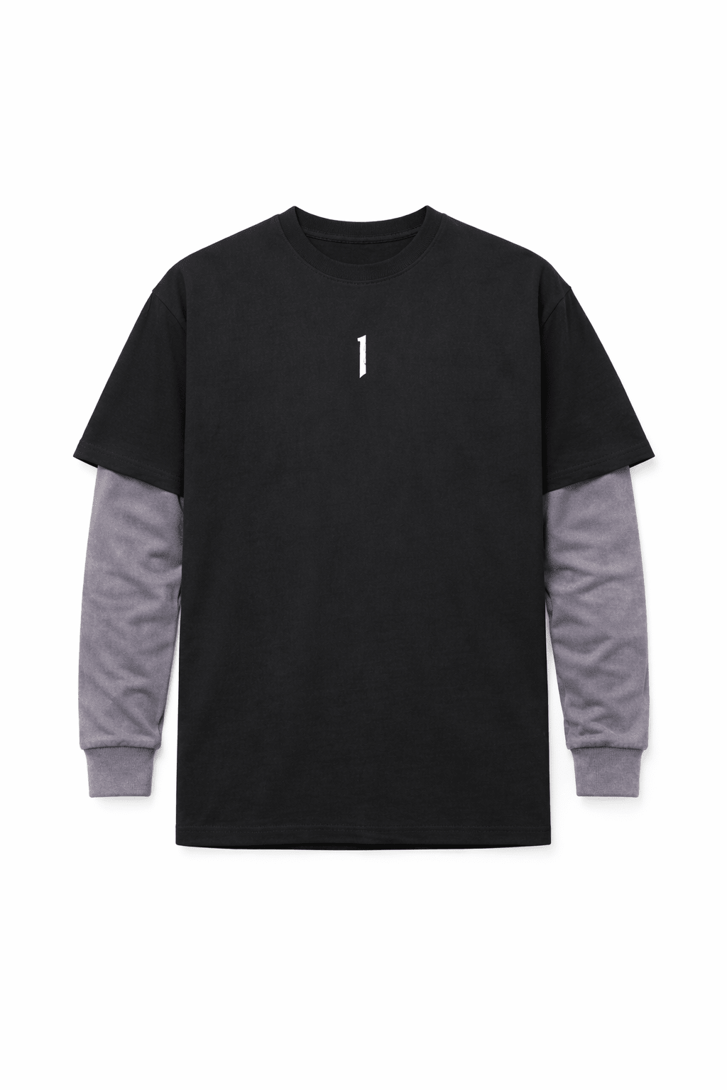 Layered Hybrid Tee Women’s – Charcoal - IAM1 Club