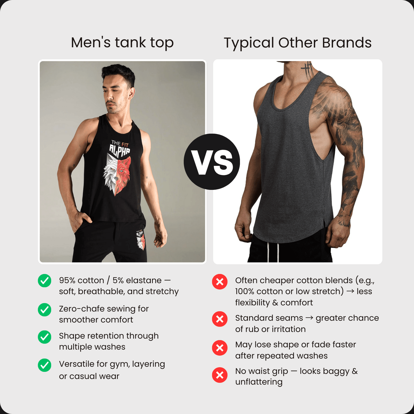 Men's tank top - Black - IAM1 Club