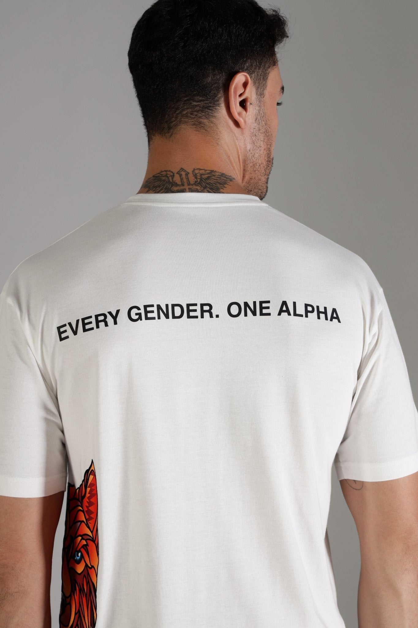 One Alpha Comfort Tee For Men - White - IAM 1 Enterprises LLP