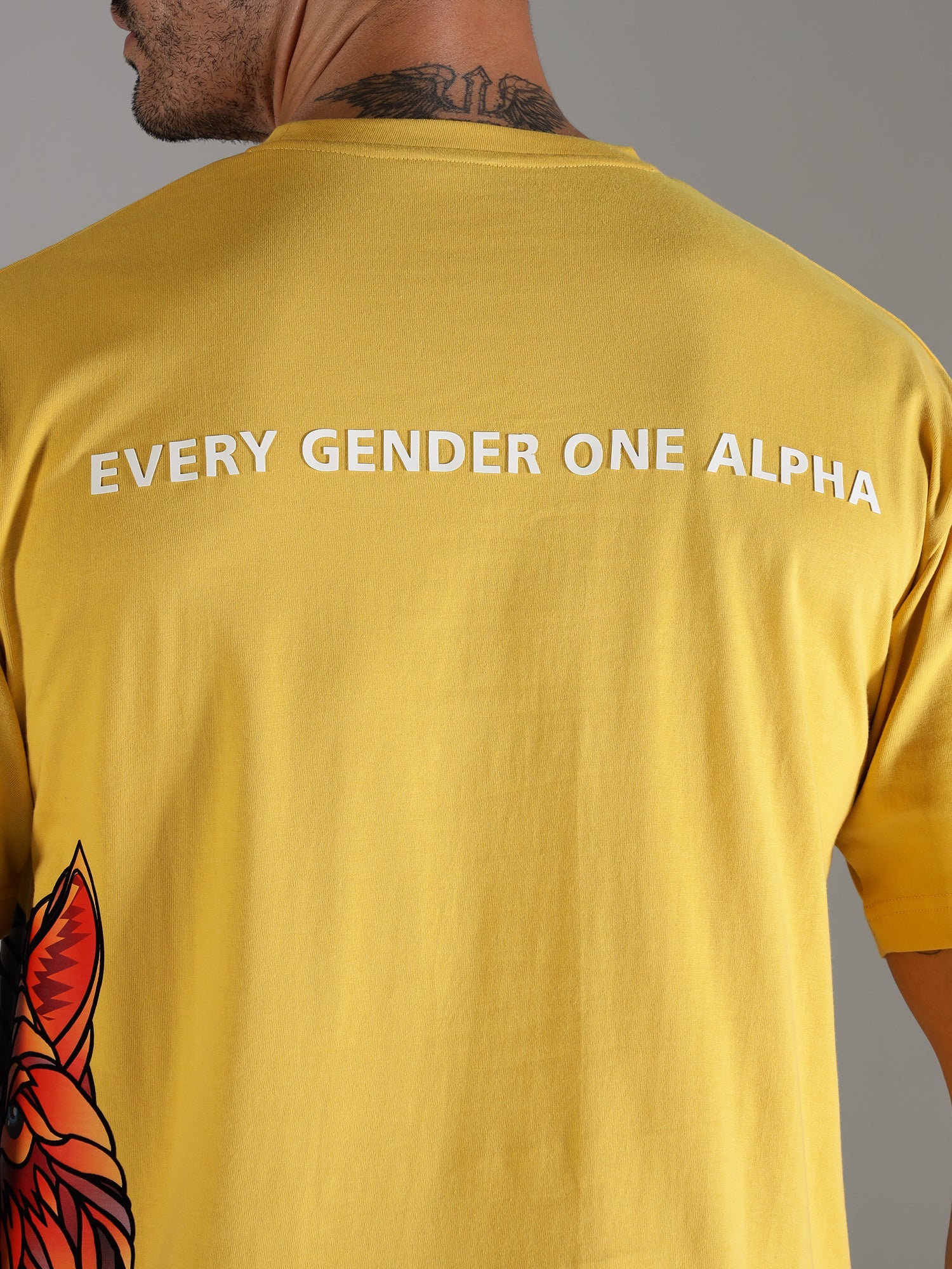 One Alpha Comfort Tee for Men - Yellow - IAM 1 Enterprises LLP