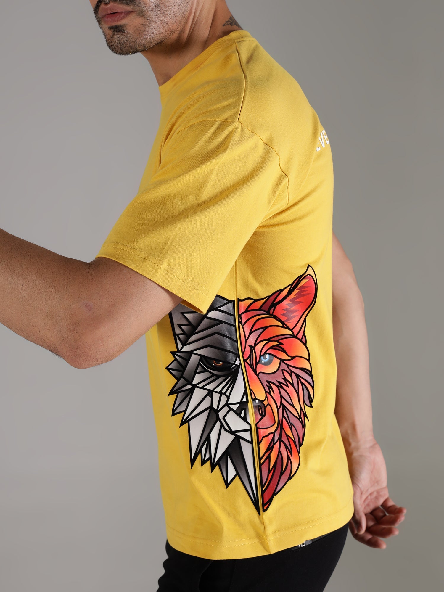 One Alpha Comfort Tee for Men - Yellow - IAM 1 Enterprises LLP