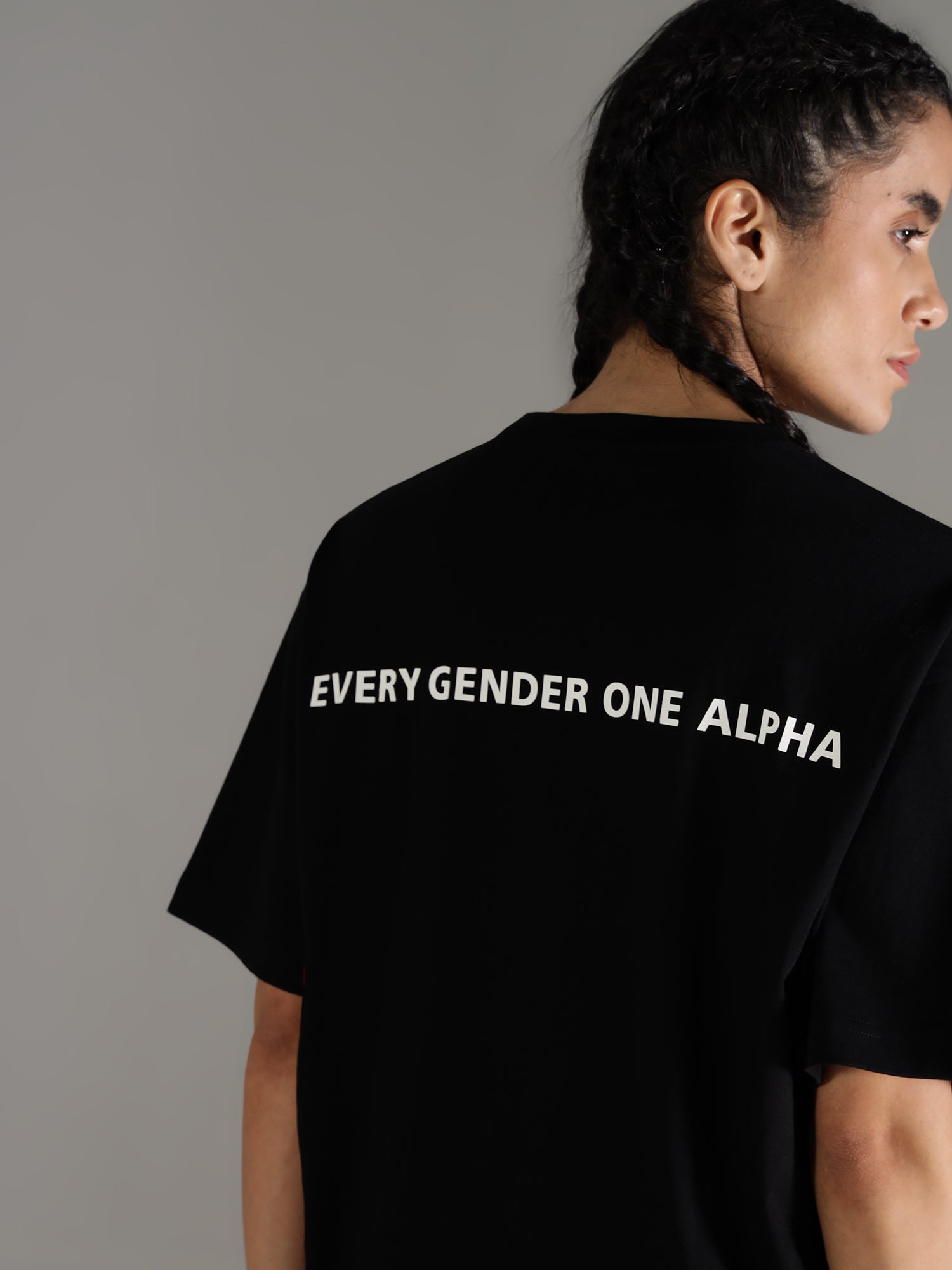 One Alpha Comfort Tee For Women - Black - IAM 1 Enterprises LLP