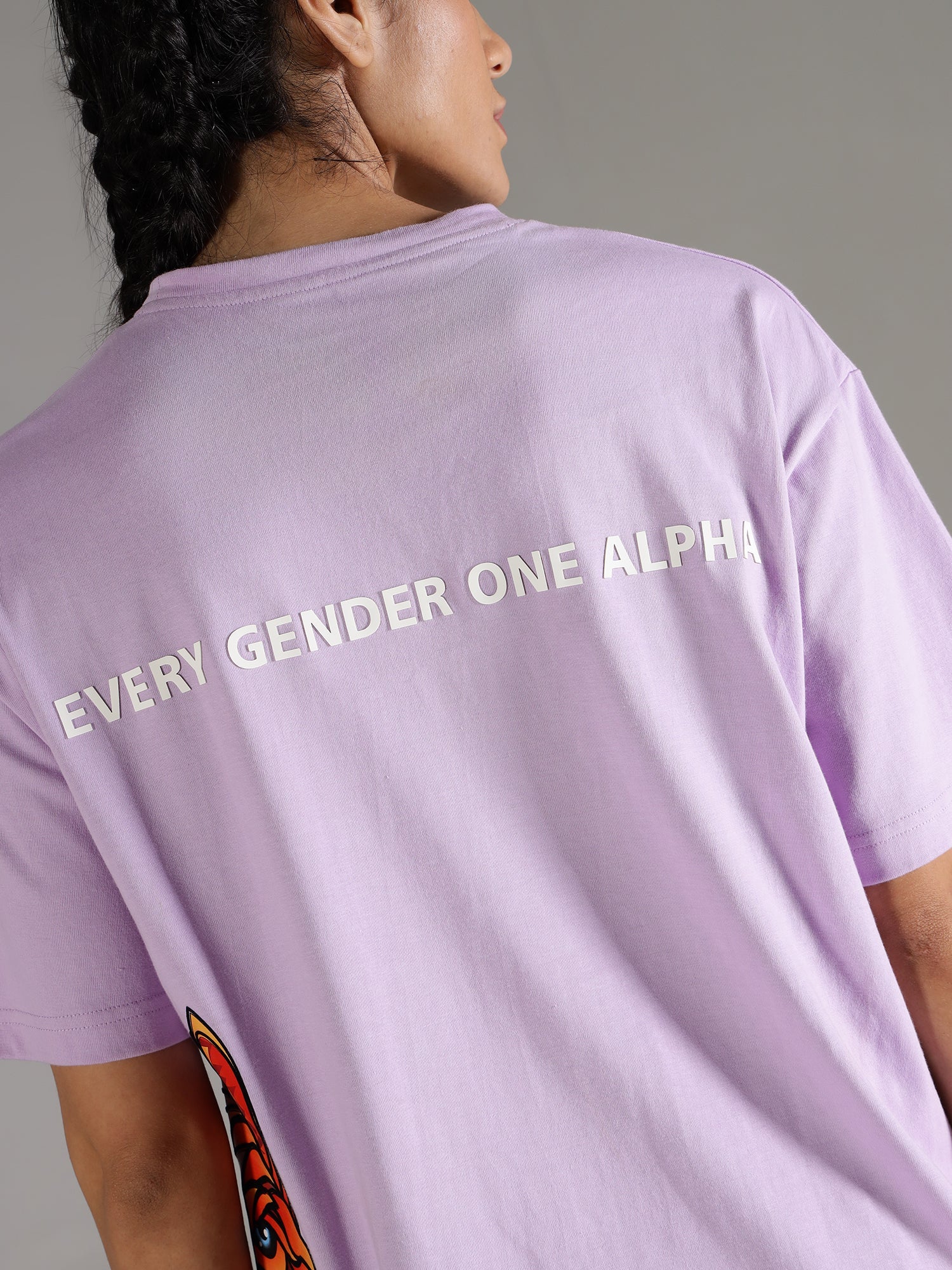 One Alpha Comfort Tee For Women - Lavender - IAM 1 Enterprises LLP