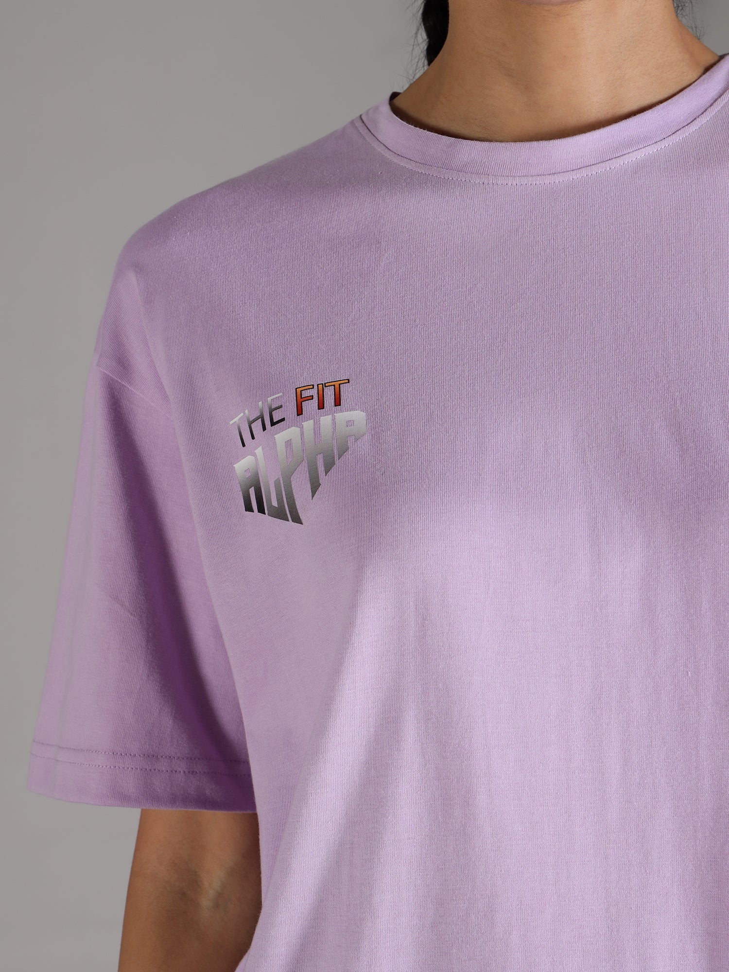 One Alpha Comfort Tee For Women - Lavender - IAM 1 Enterprises LLP