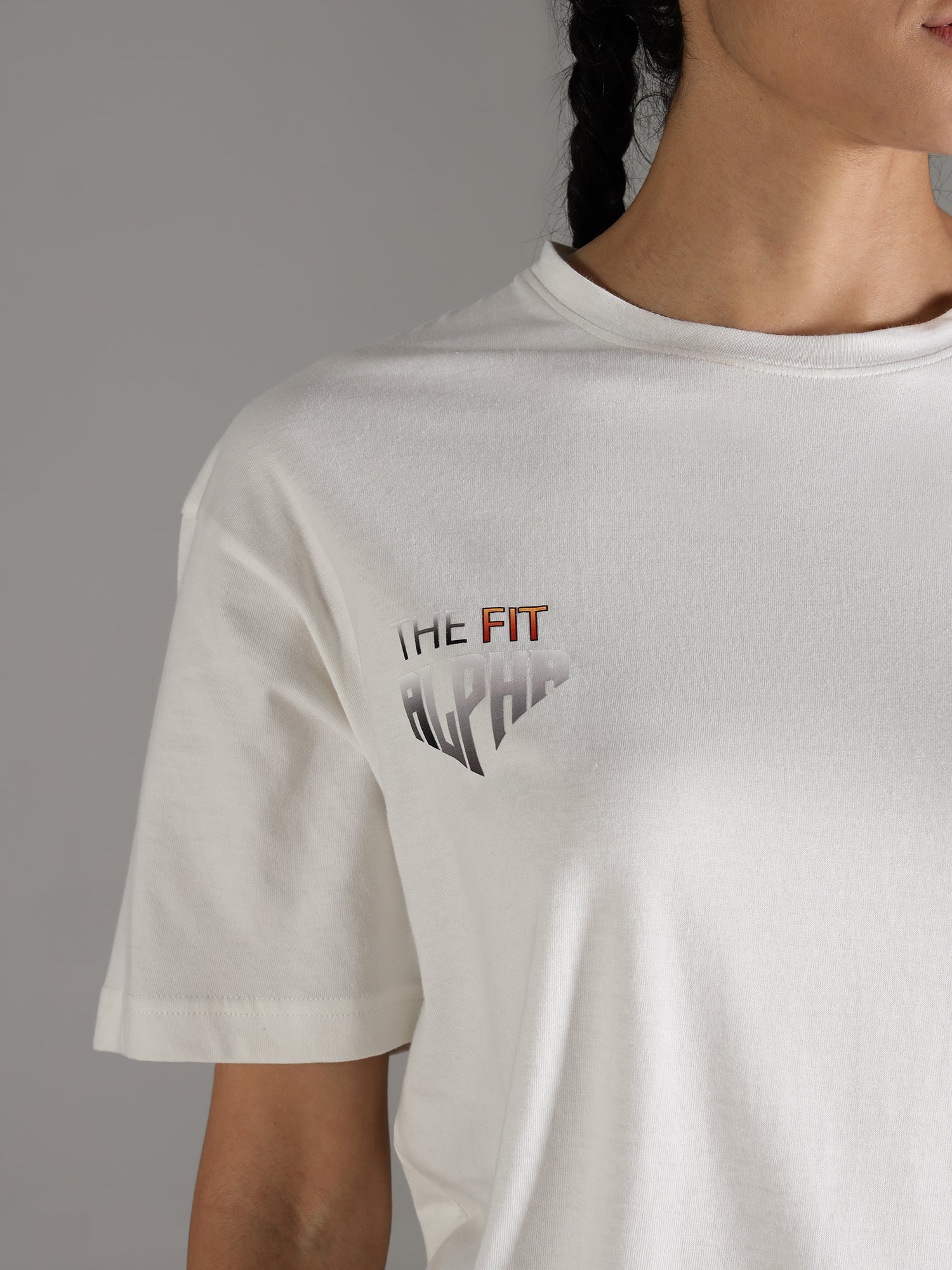 One Alpha Comfort Tee for Women - White - IAM 1 Enterprises LLP