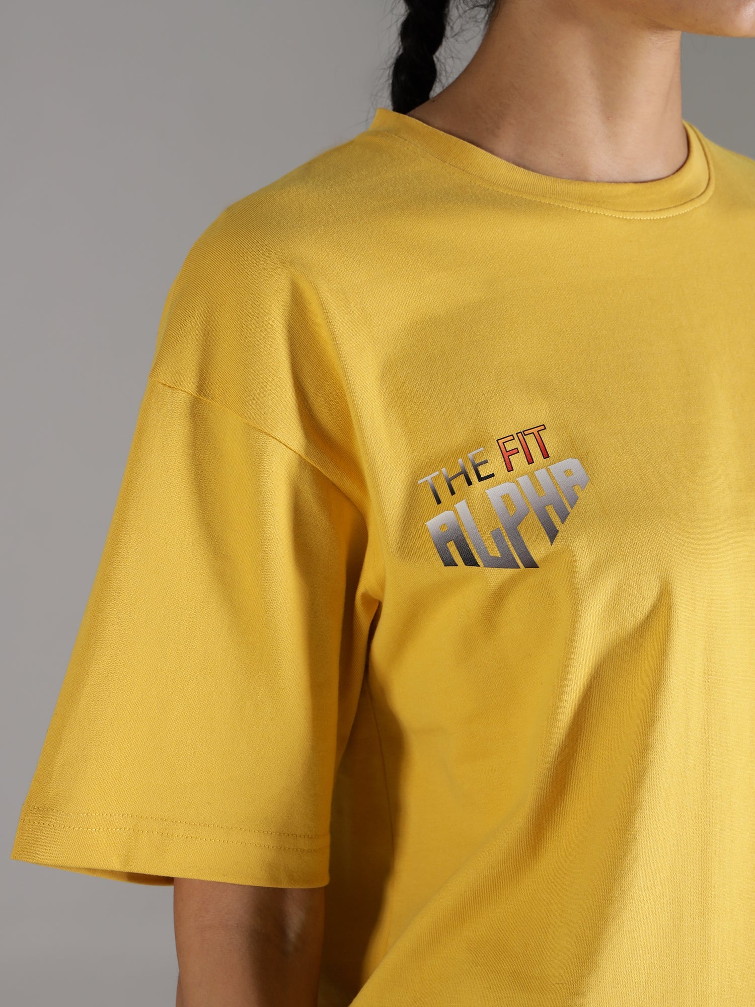 One Alpha Comfort Tee for Women - Yellow - IAM 1 Enterprises LLP