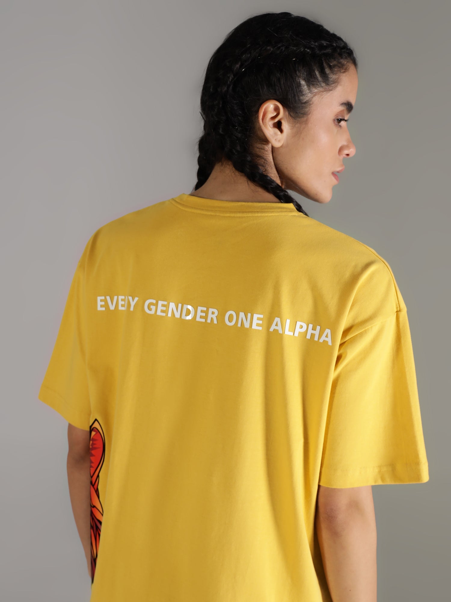 One Alpha Comfort Tee for Women - Yellow - IAM 1 Enterprises LLP