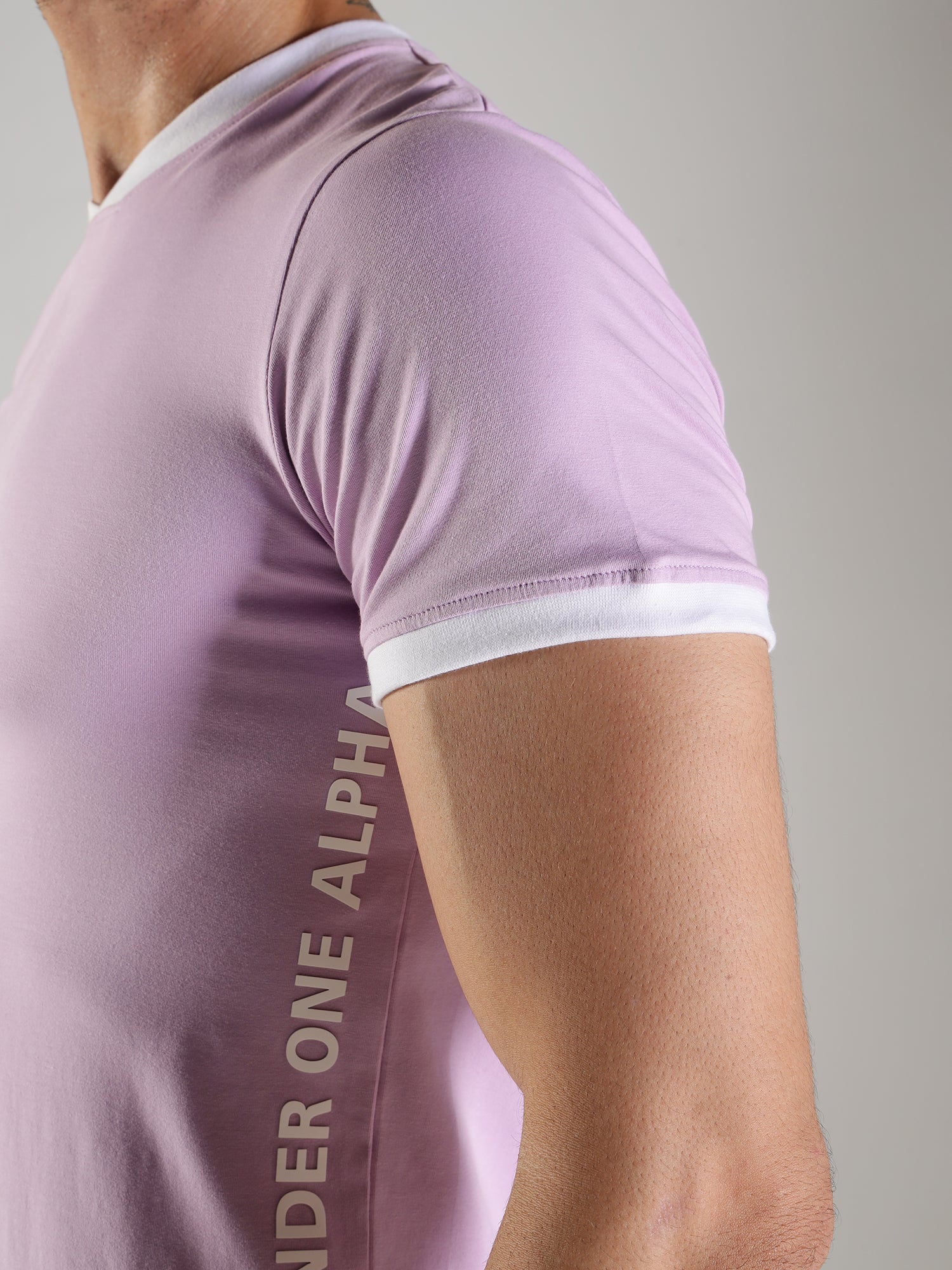 One Alpha Men's Tee - Lavender - IAM 1 Enterprises LLP