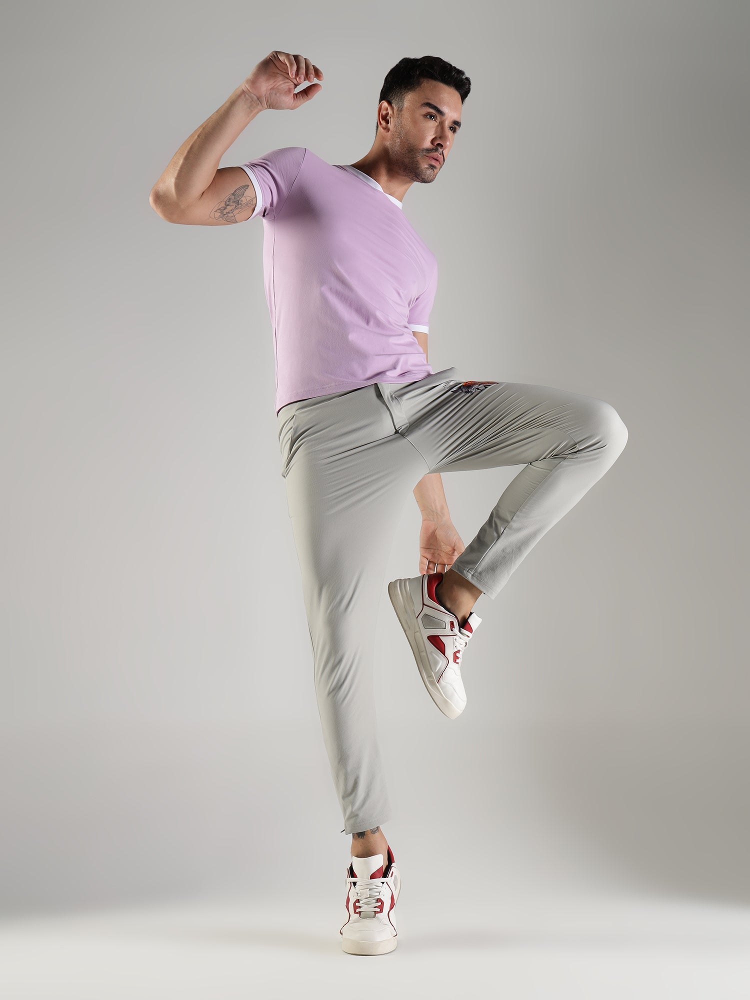 One Alpha Men's Tee - Lavender - IAM 1 Enterprises LLP