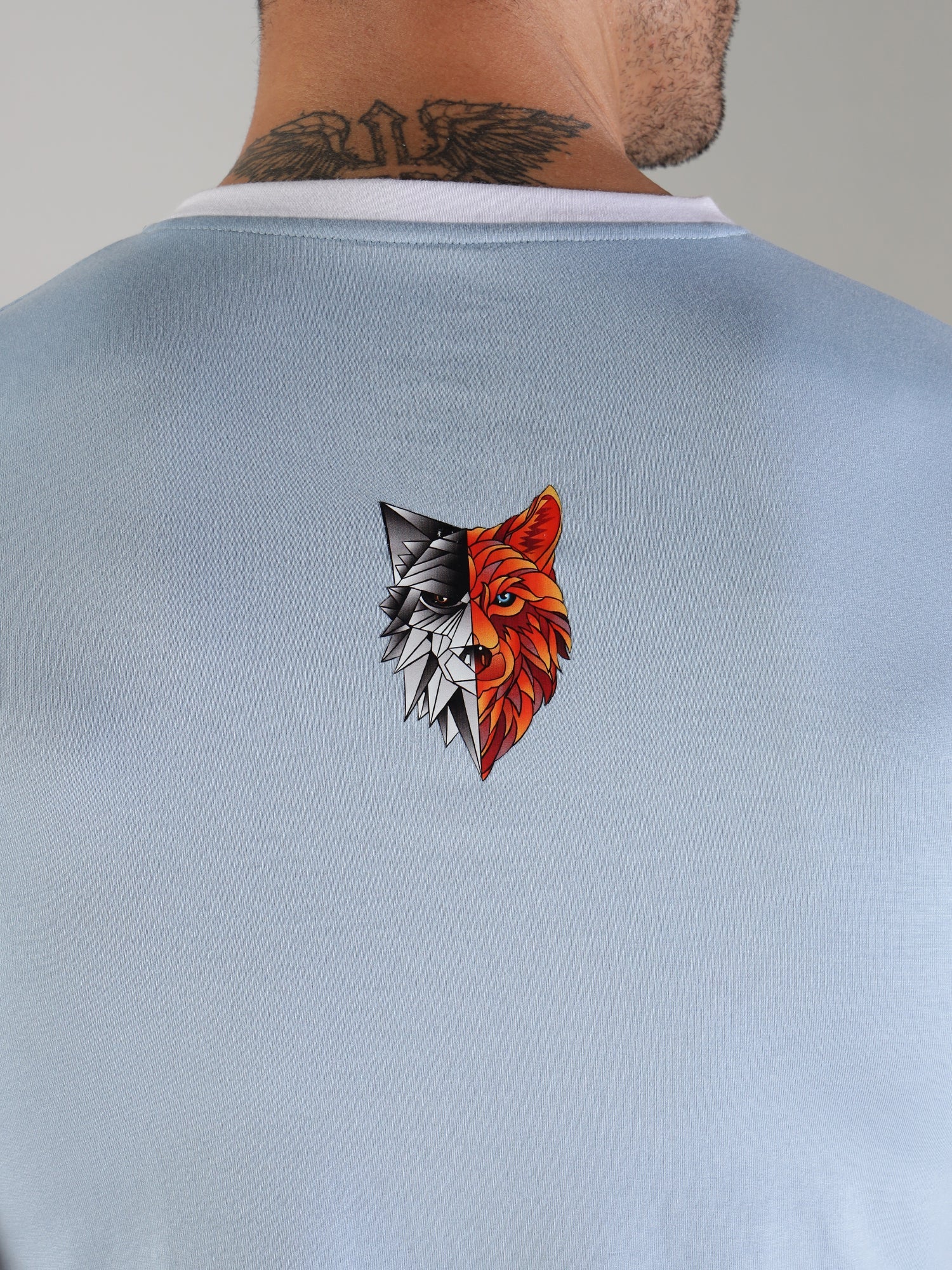 One Alpha Men's Tee - Sky Blue - IAM 1 Enterprises LLP