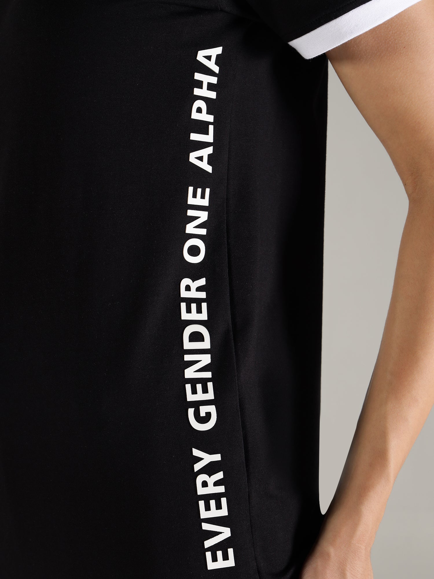 One Alpha Unisex Tee - Black - IAM 1 Enterprises LLP