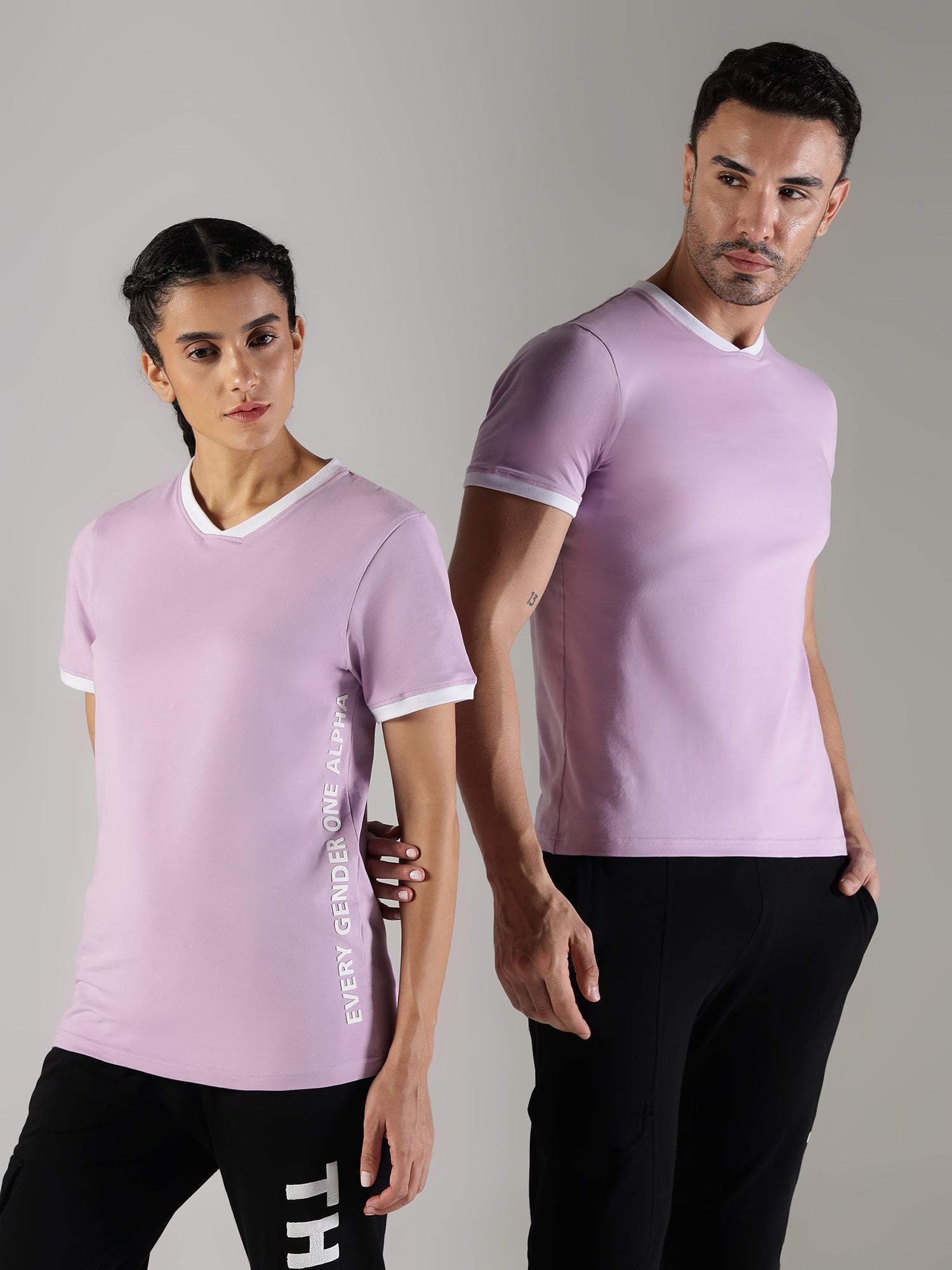 One Alpha Unisex Tee - Lavender - IAM 1 Enterprises LLP
