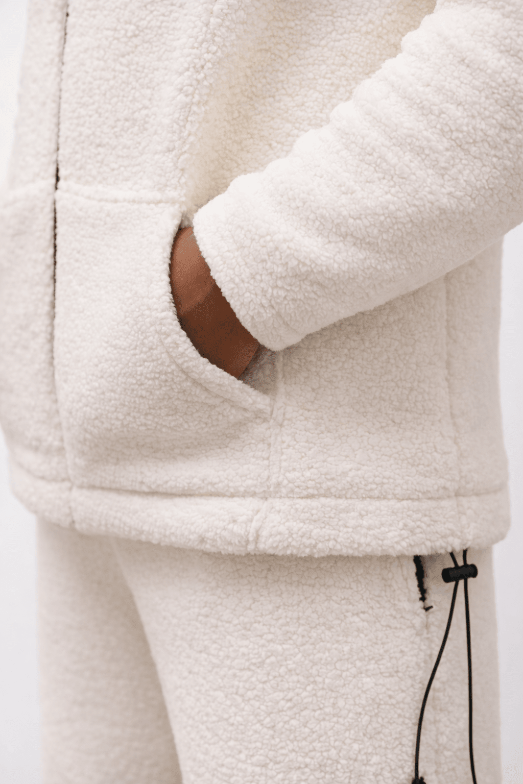 Sherpa Winter Co - ord Set Men’s – White - IAM1 Club