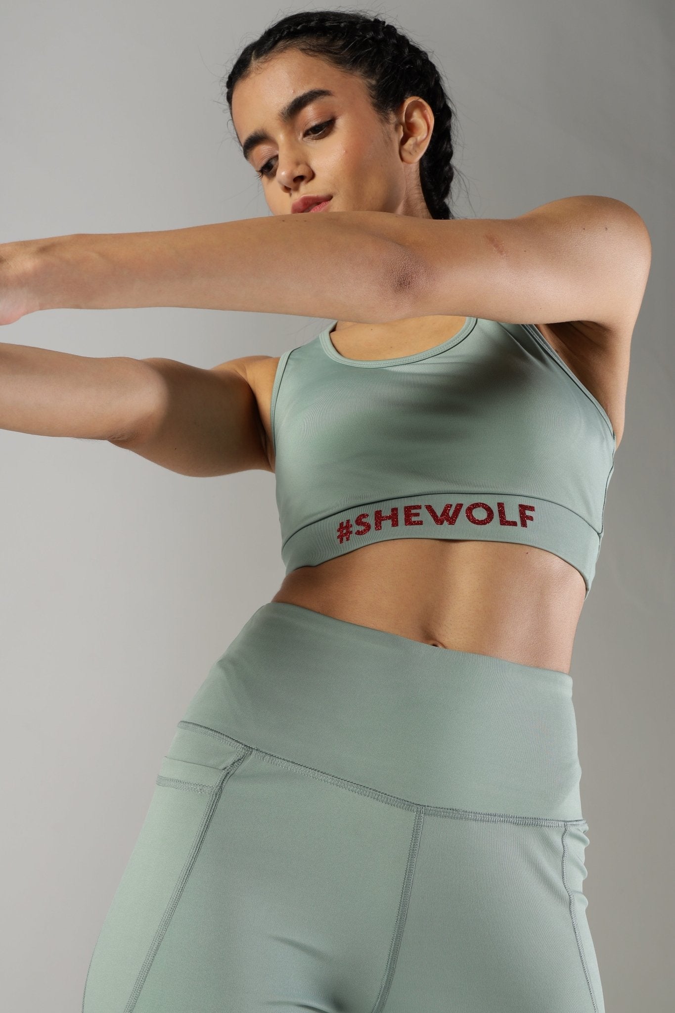 Shewolf Flare Pants - Green - IAM 1 Enterprises LLP