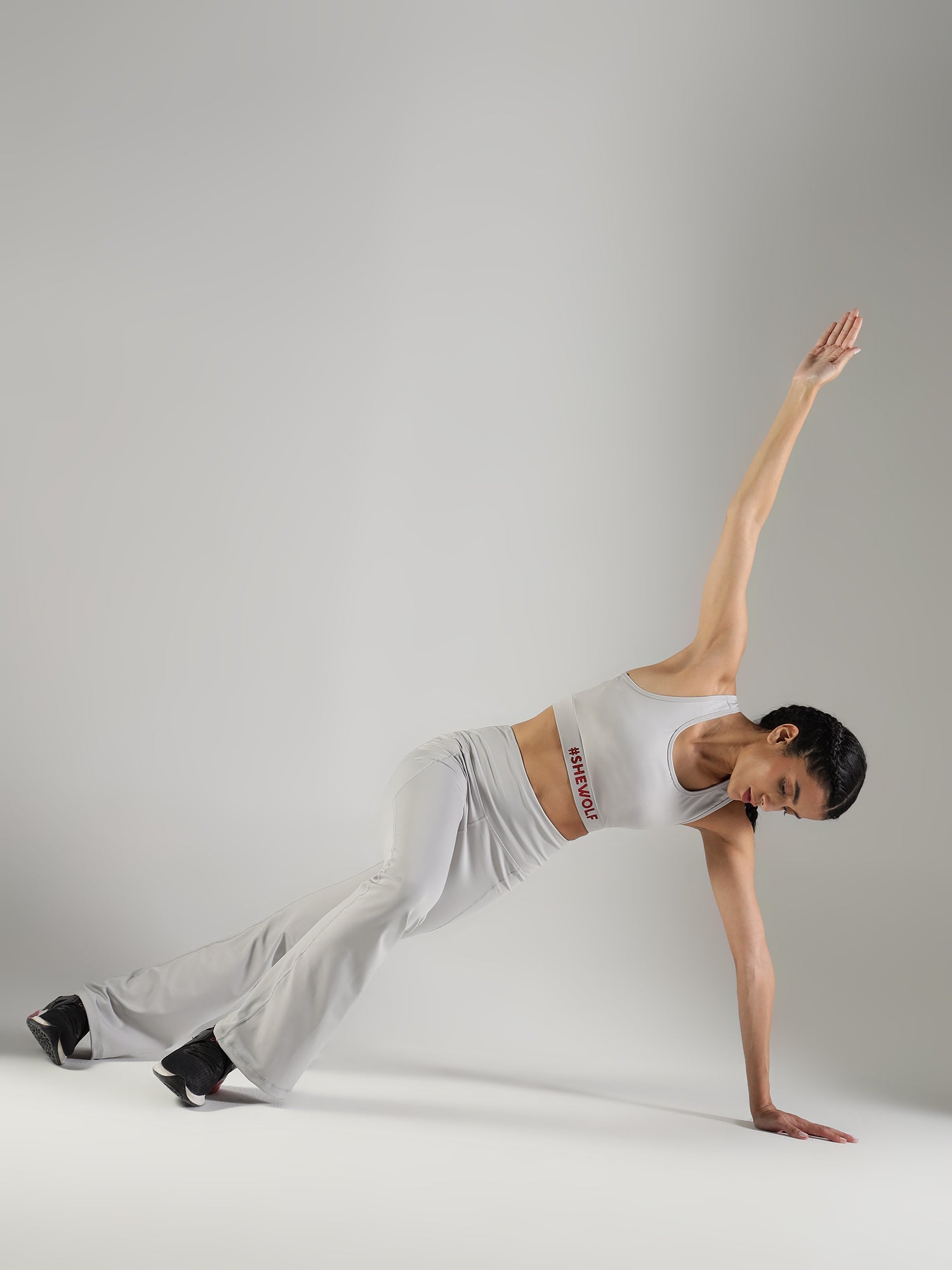 Shewolf Flare Pants - Grey - IAM 1 Enterprises LLP