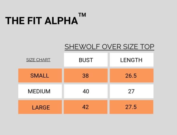 Shewolf Oversized Top - Black - IAM 1 Enterprises LLP