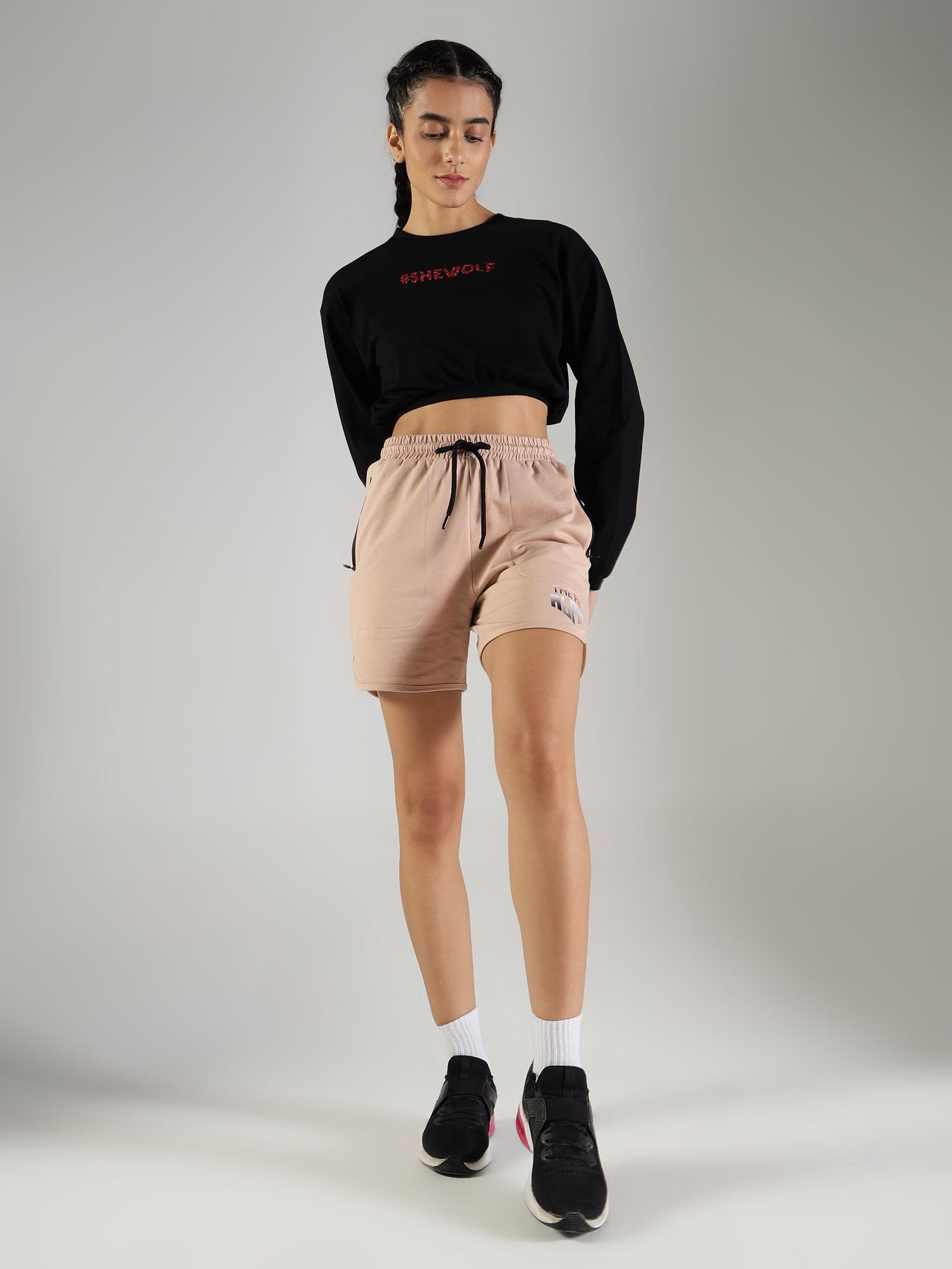 Shewolf Oversized Top - Black - IAM 1 Enterprises LLP