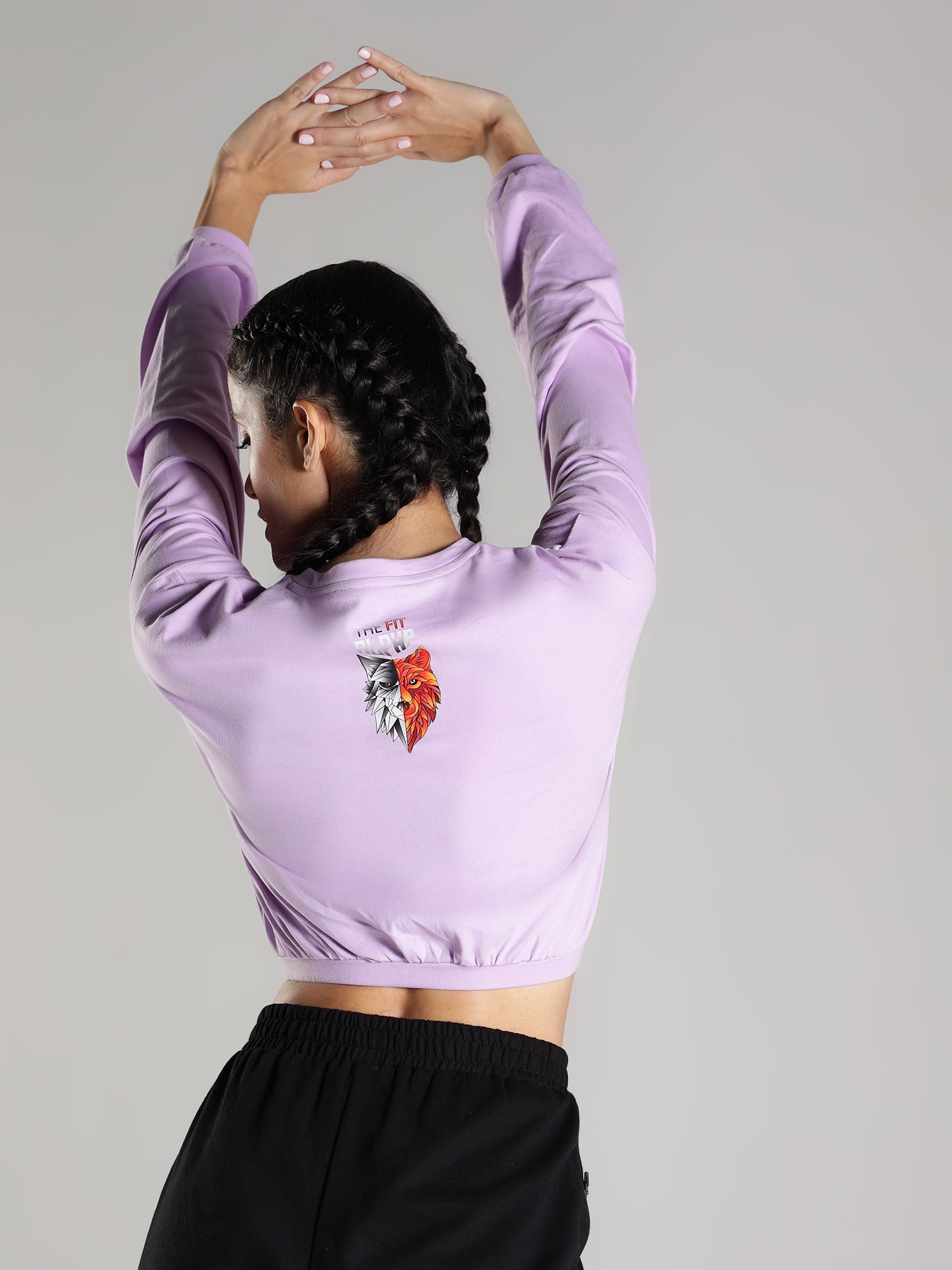 Shewolf Oversized Top - Lavender - IAM 1 Enterprises LLP