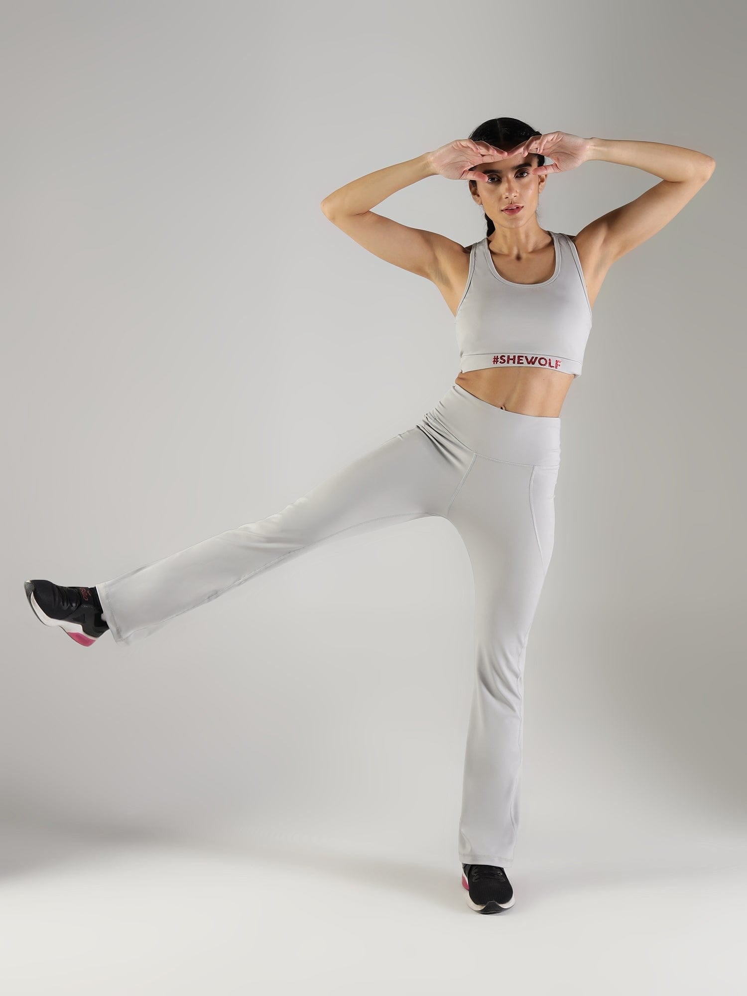 Shewolf Sports Bra - Grey - IAM1 Club