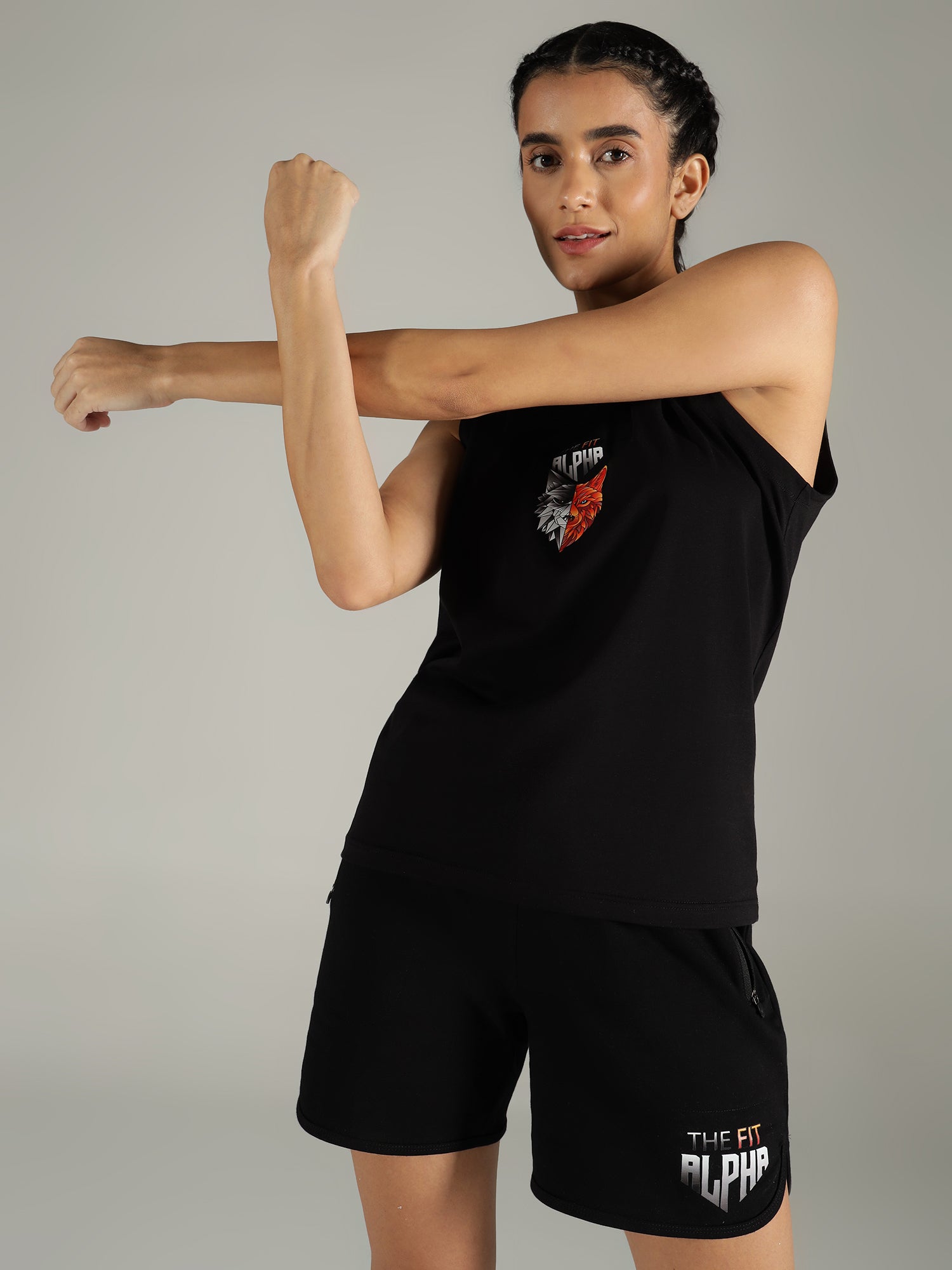 Wolf Soul Women Tank - Black - IAM 1 Enterprises LLP