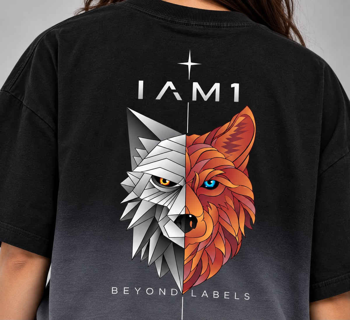 IAM1 Rebirth 2.0 Ombre Wolf Tee