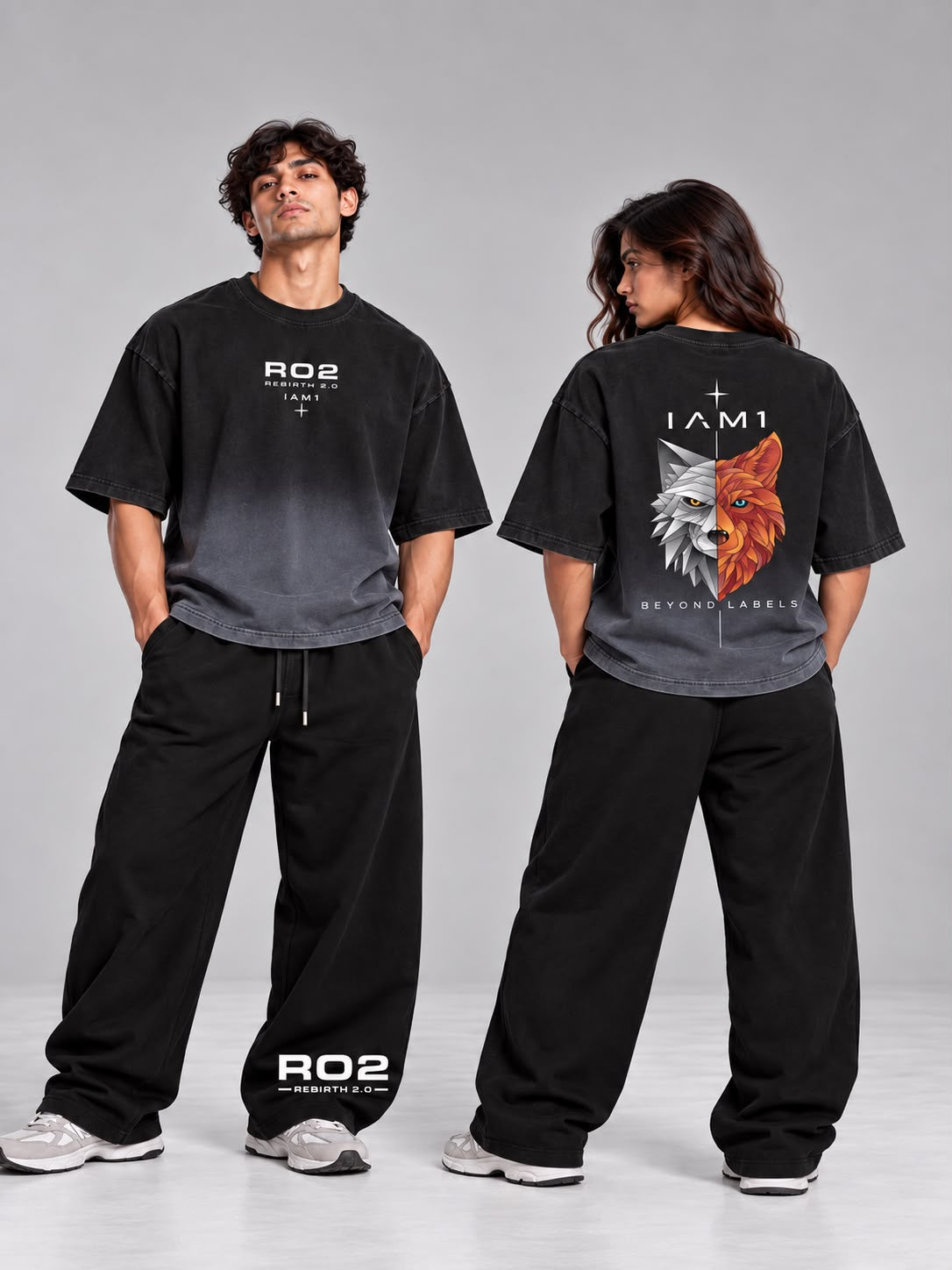 IAM1 Rebirth 2.0 Ombre Wolf Tee