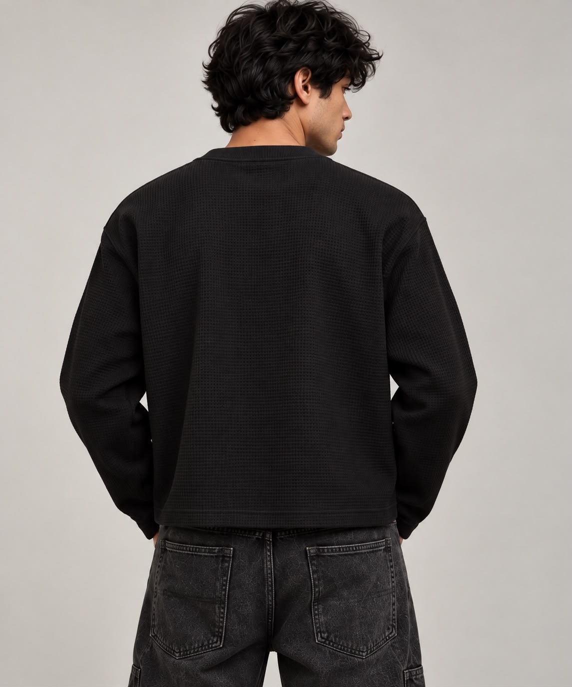 IAM1 Rebirth 2.0 Waffle Henley Tee