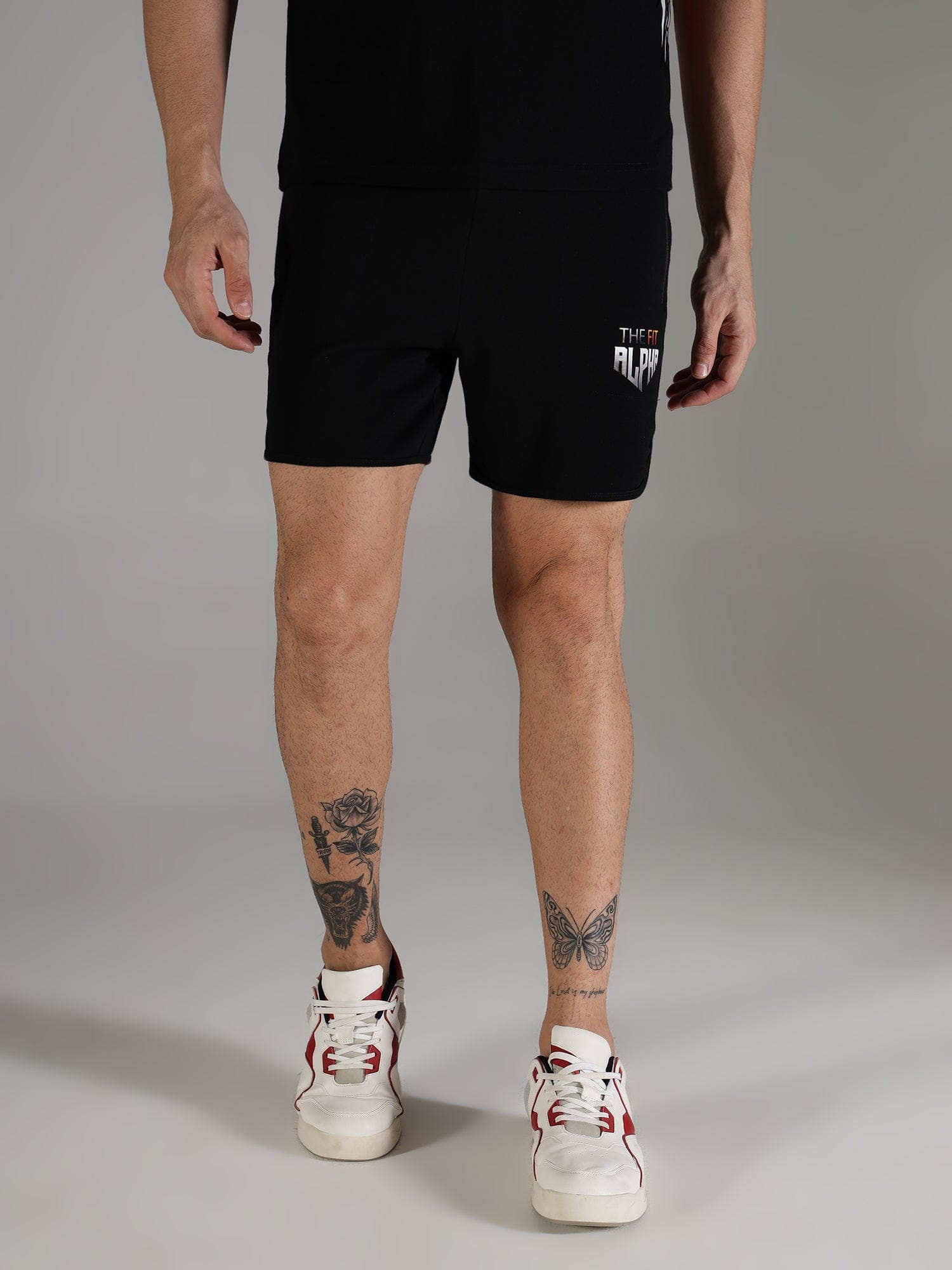 Cotton Terry Men's Shorts - Black - IAM1 Club