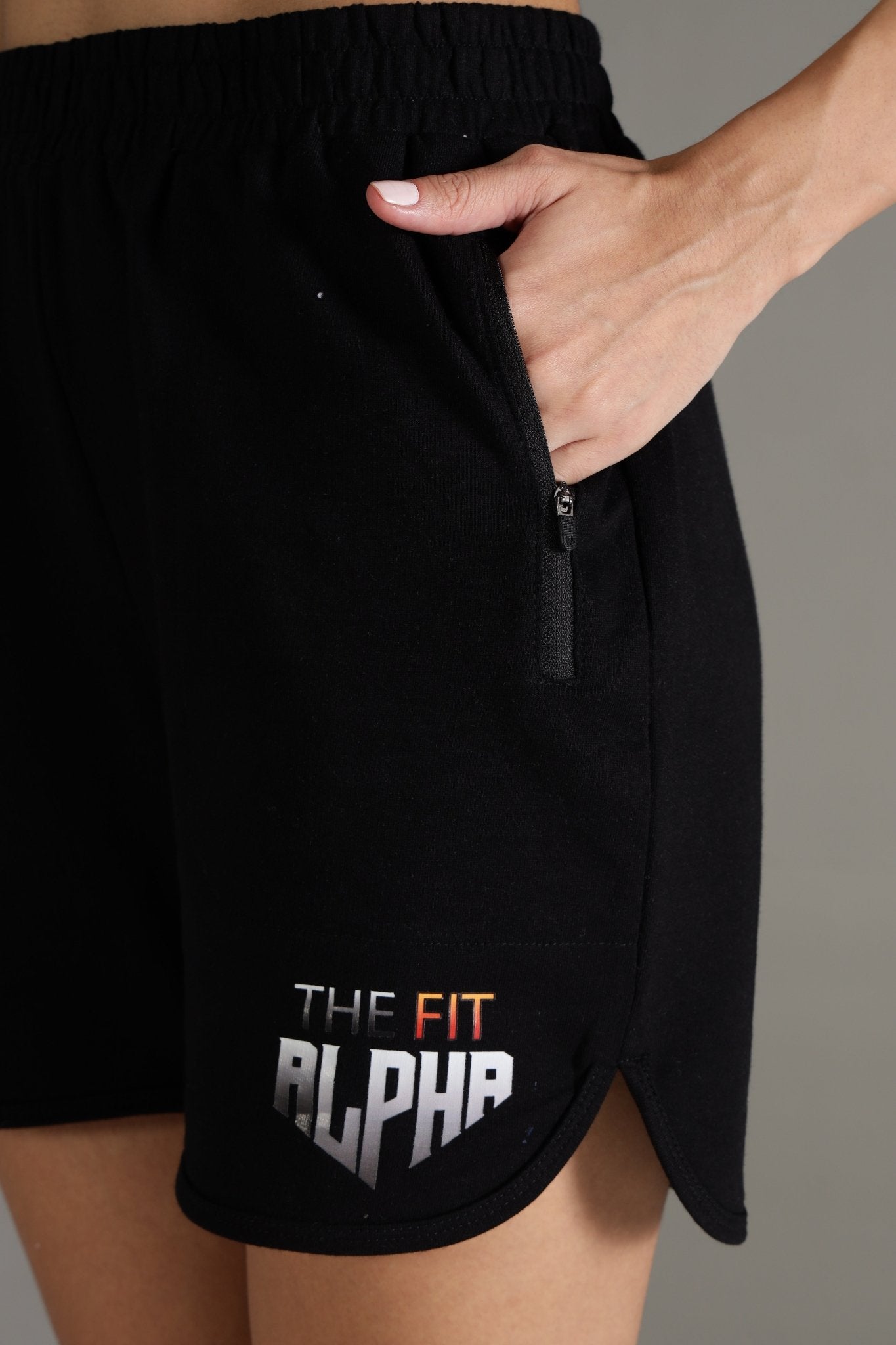 Cotton Terry Unisex Shorts - Black - IAM 1 Enterprises LLP