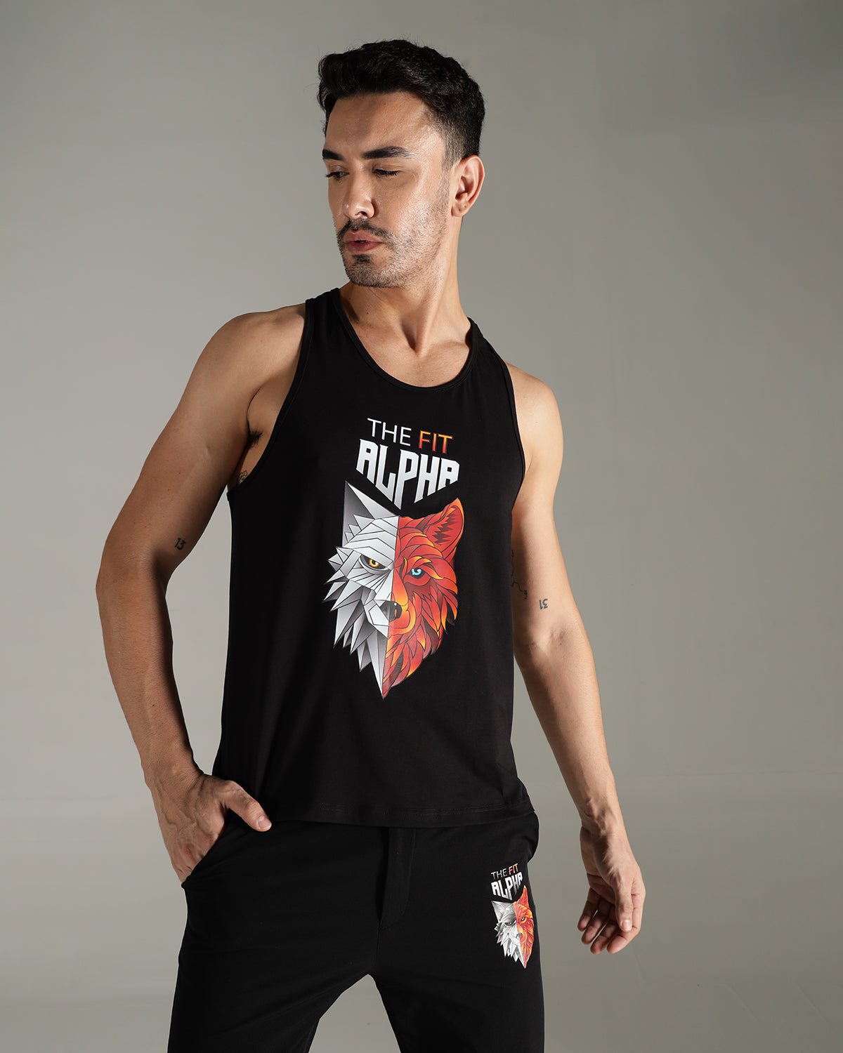 Men's tank top - Black - IAM 1 Enterprises LLP