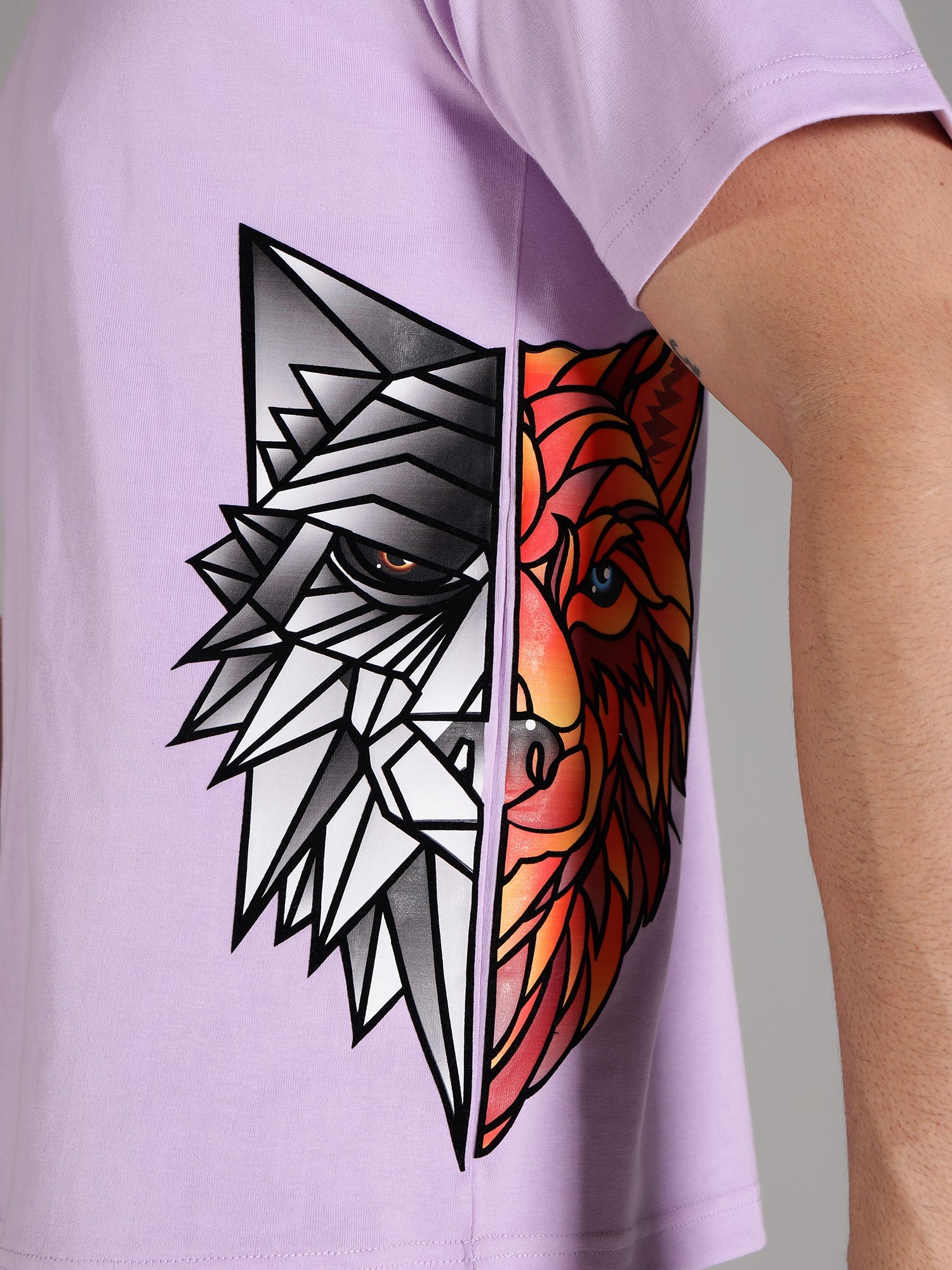 One Alpha Comfort Tee For Men - Lavender - IAM 1 Enterprises LLP