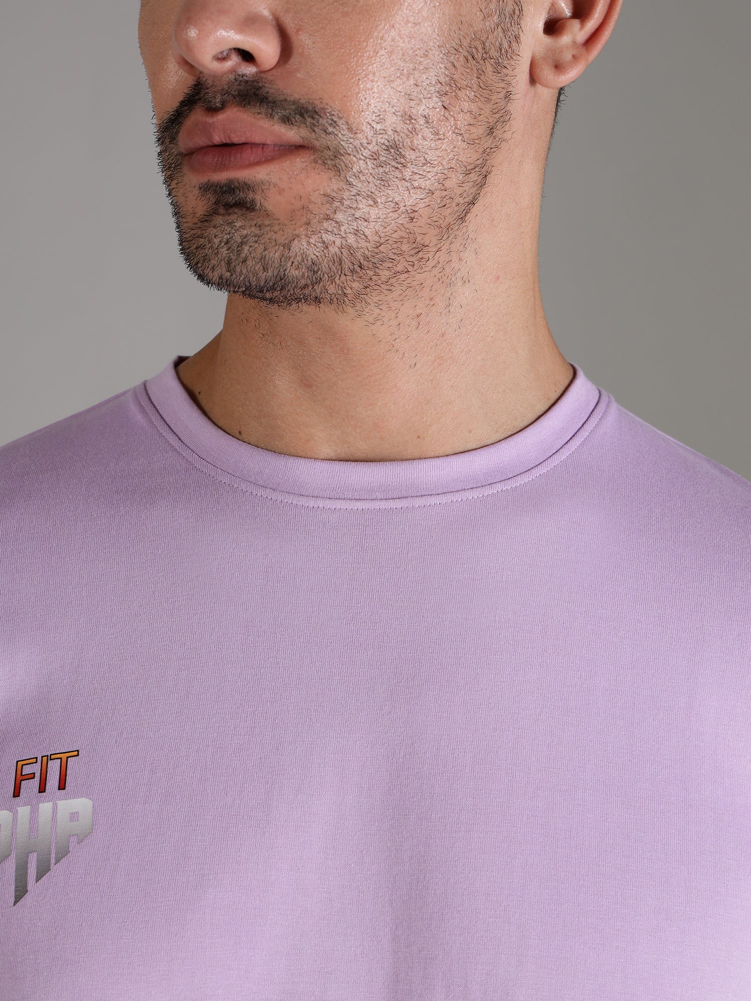 One Alpha Comfort Tee For Men - Lavender - IAM 1 Enterprises LLP