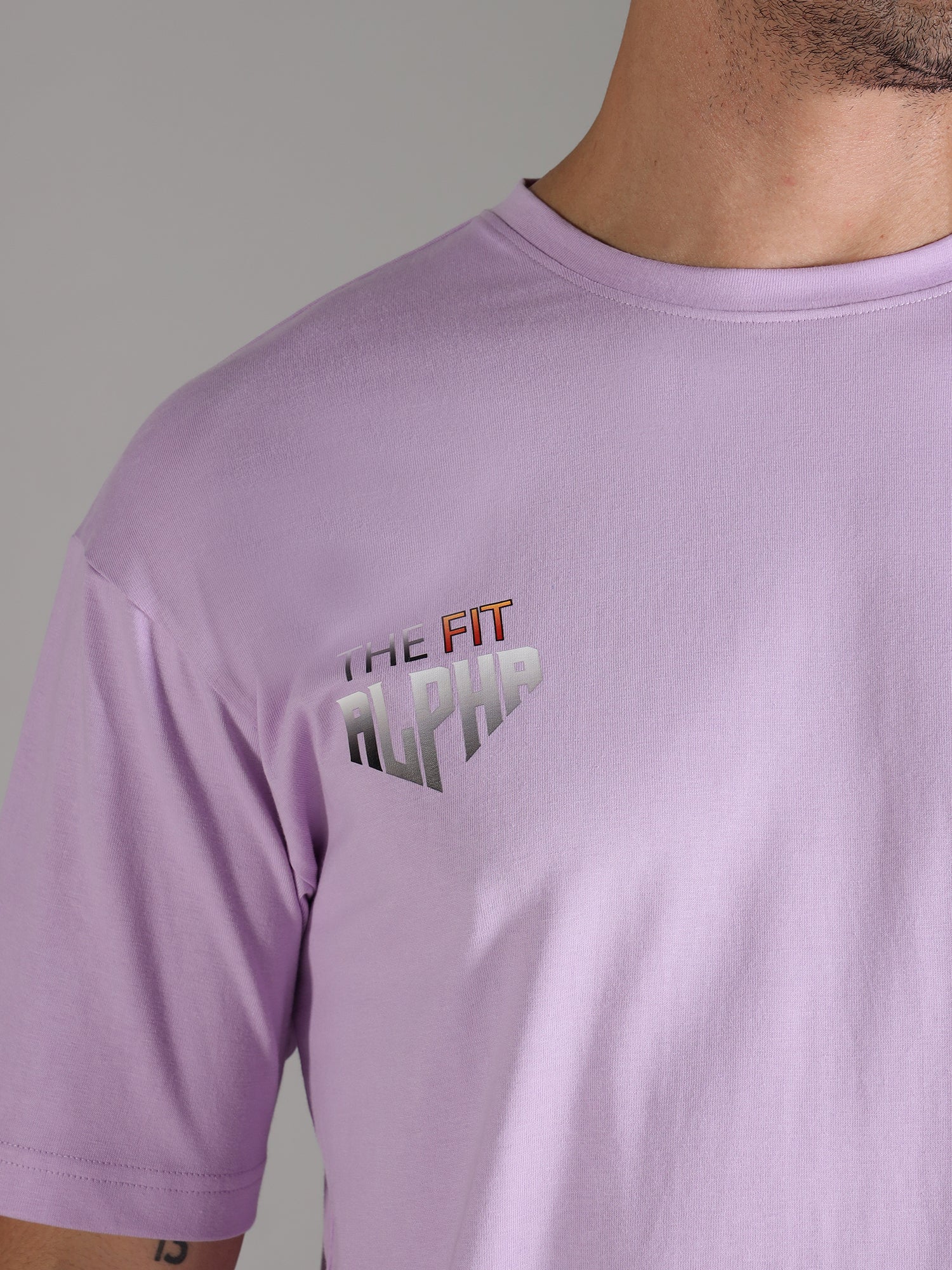One Alpha Comfort Tee For Men - Lavender - IAM 1 Enterprises LLP