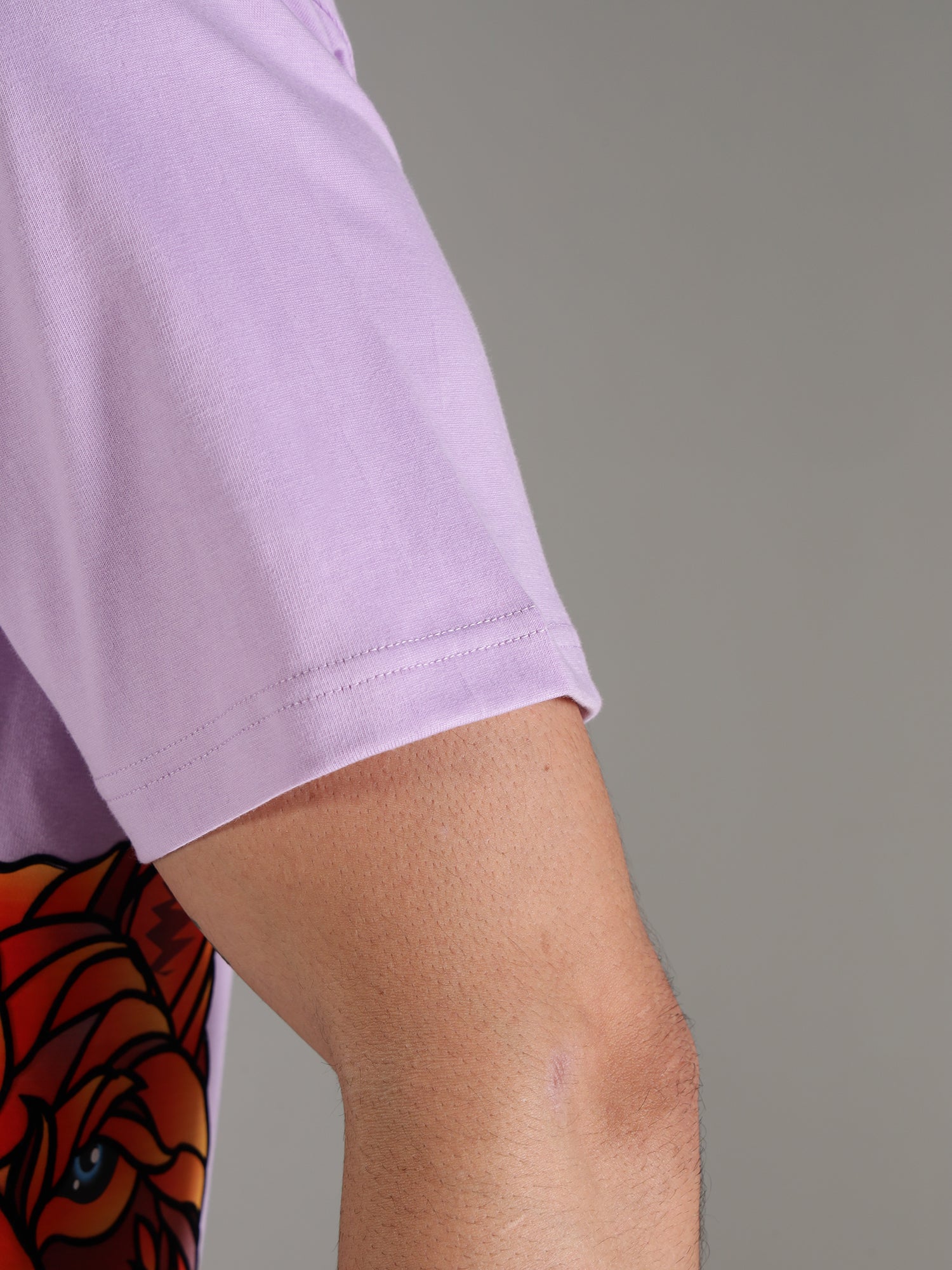 One Alpha Comfort Tee For Men - Lavender - IAM 1 Enterprises LLP