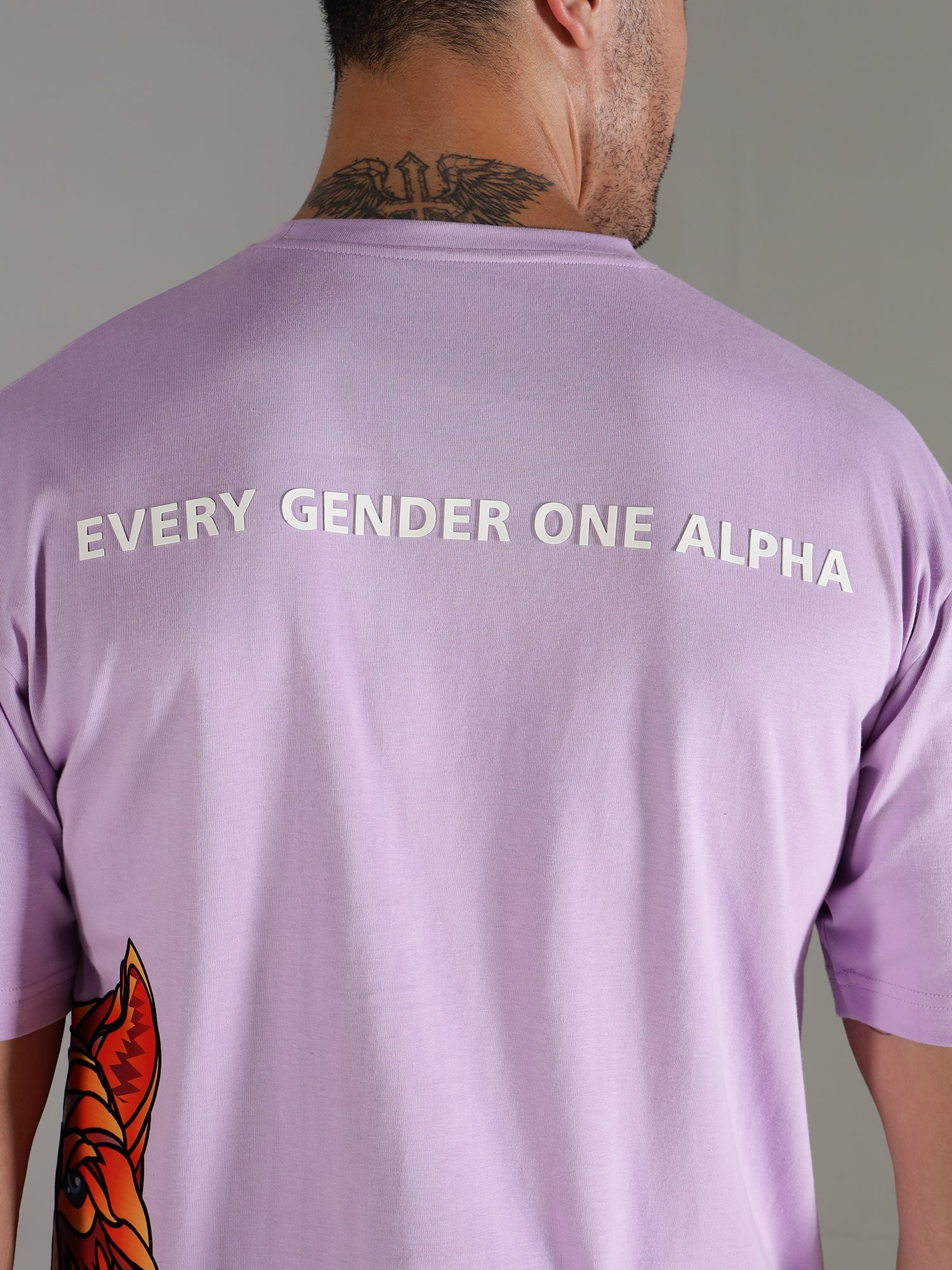 One Alpha Comfort Tee For Men - Lavender - IAM 1 Enterprises LLP