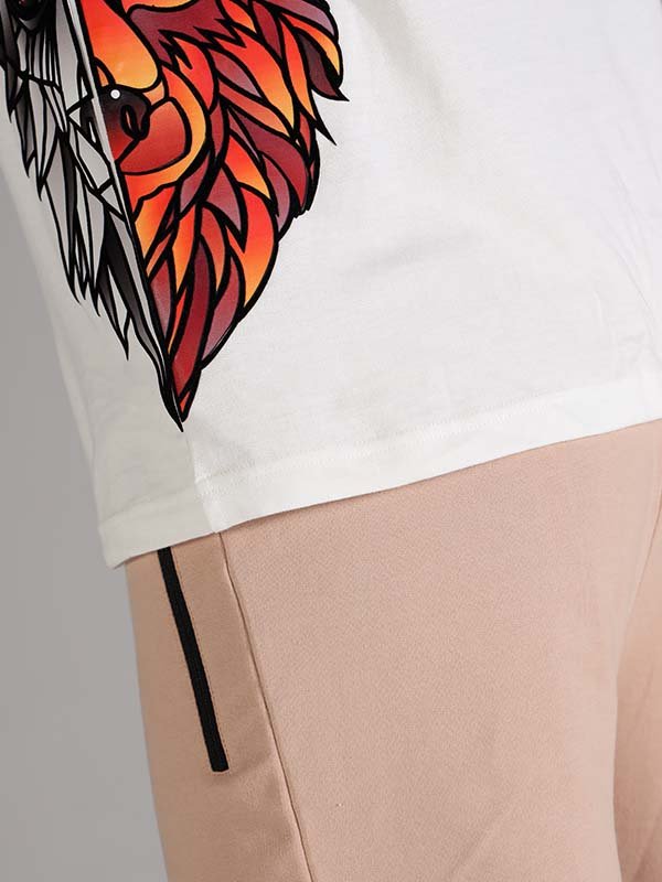 One Alpha Comfort Tee For Men - White - IAM 1 Enterprises LLP