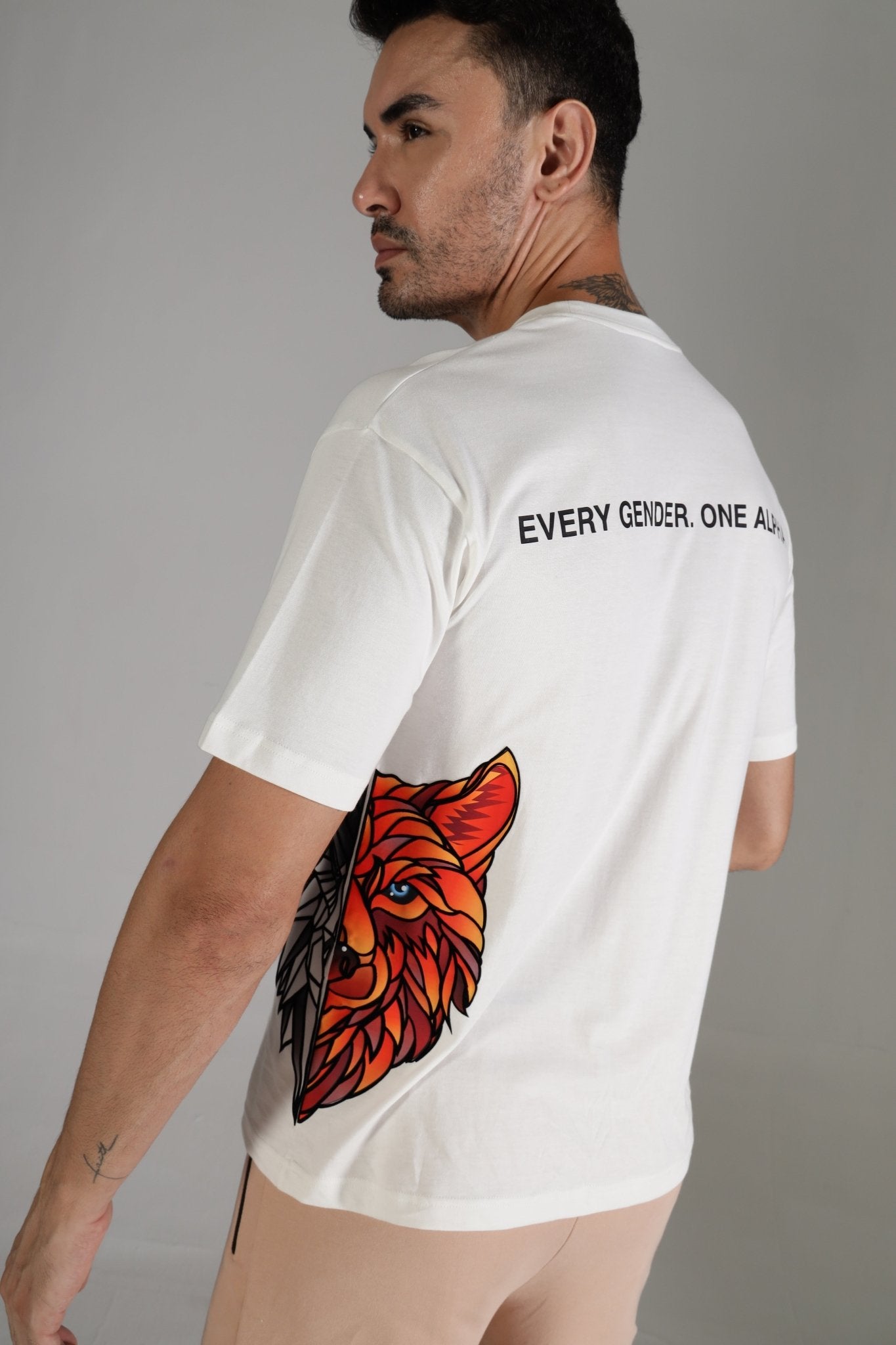 One Alpha Comfort Tee For Men - White - IAM 1 Enterprises LLP
