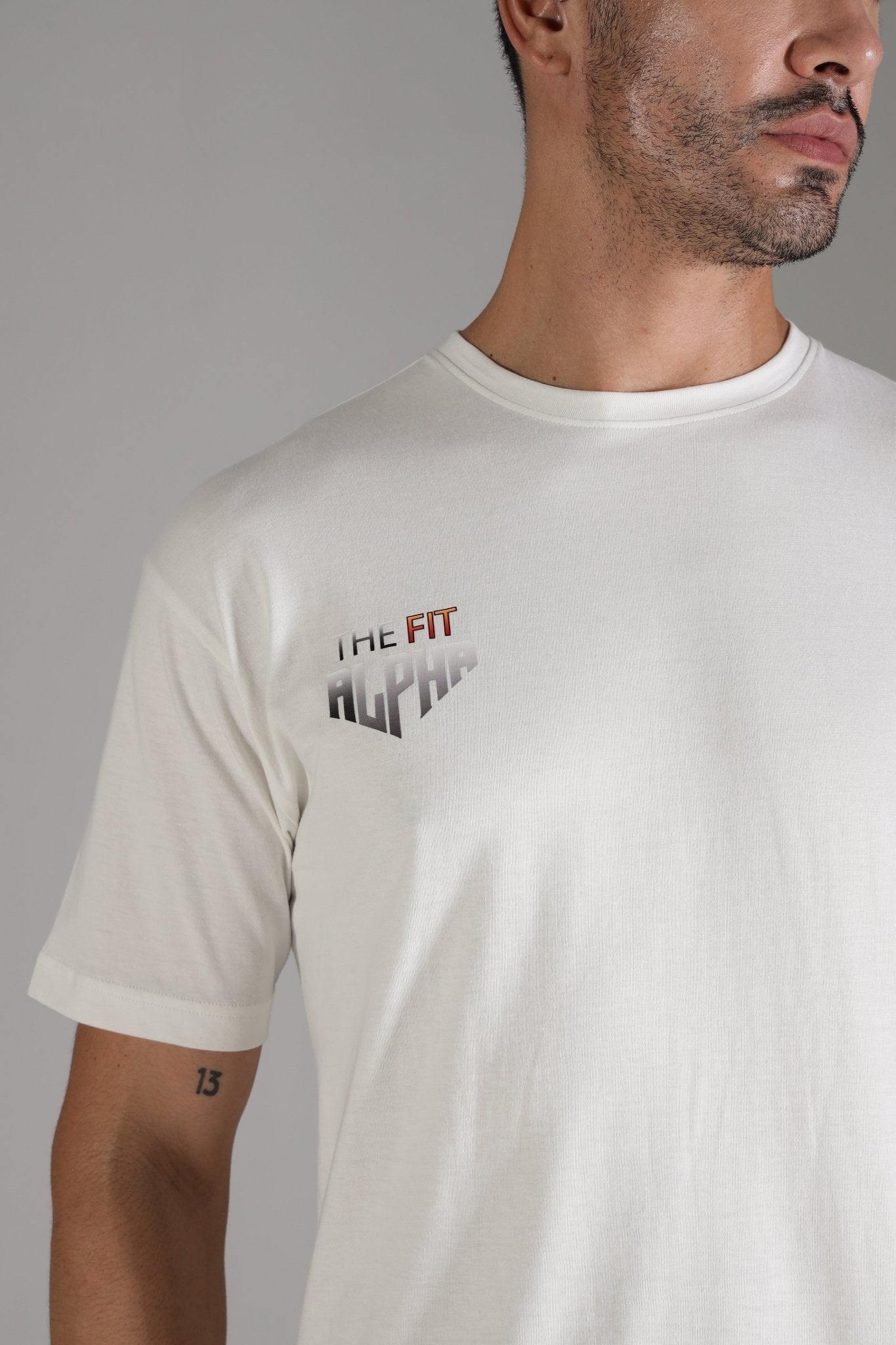 One Alpha Comfort Tee For Men - White - IAM 1 Enterprises LLP
