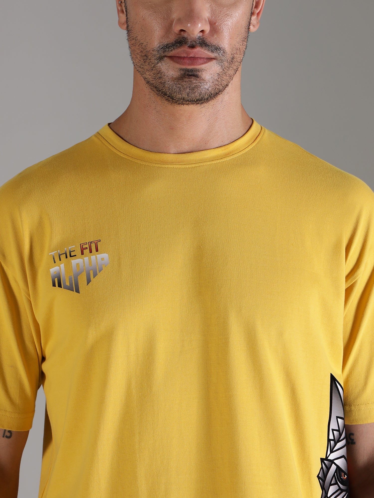 One Alpha Comfort Tee for Men - Yellow - IAM 1 Enterprises LLP