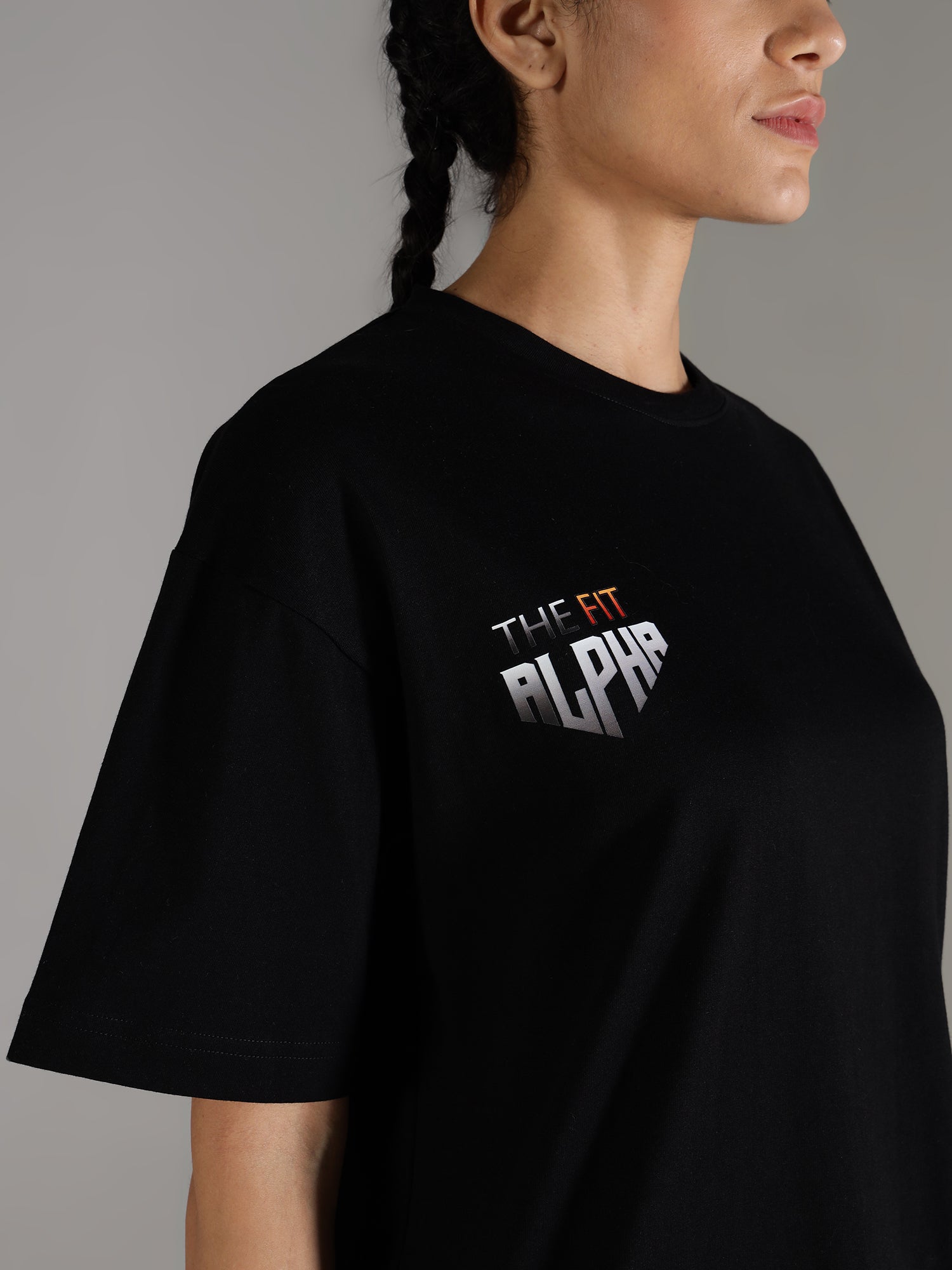 One Alpha Comfort Tee For Women - Black - IAM 1 Enterprises LLP