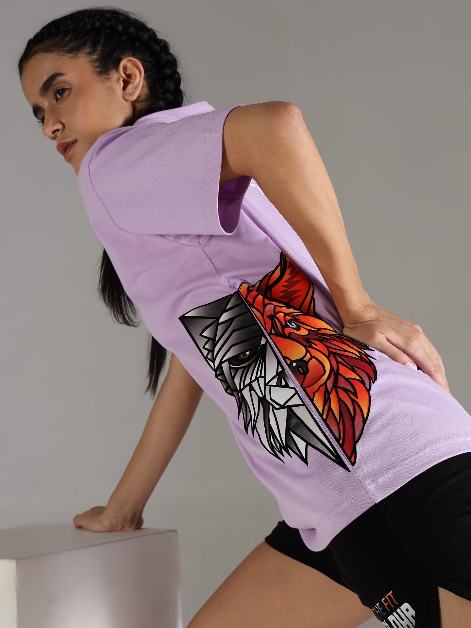 One Alpha Comfort Tee For Women - Lavender - IAM 1 Enterprises LLP