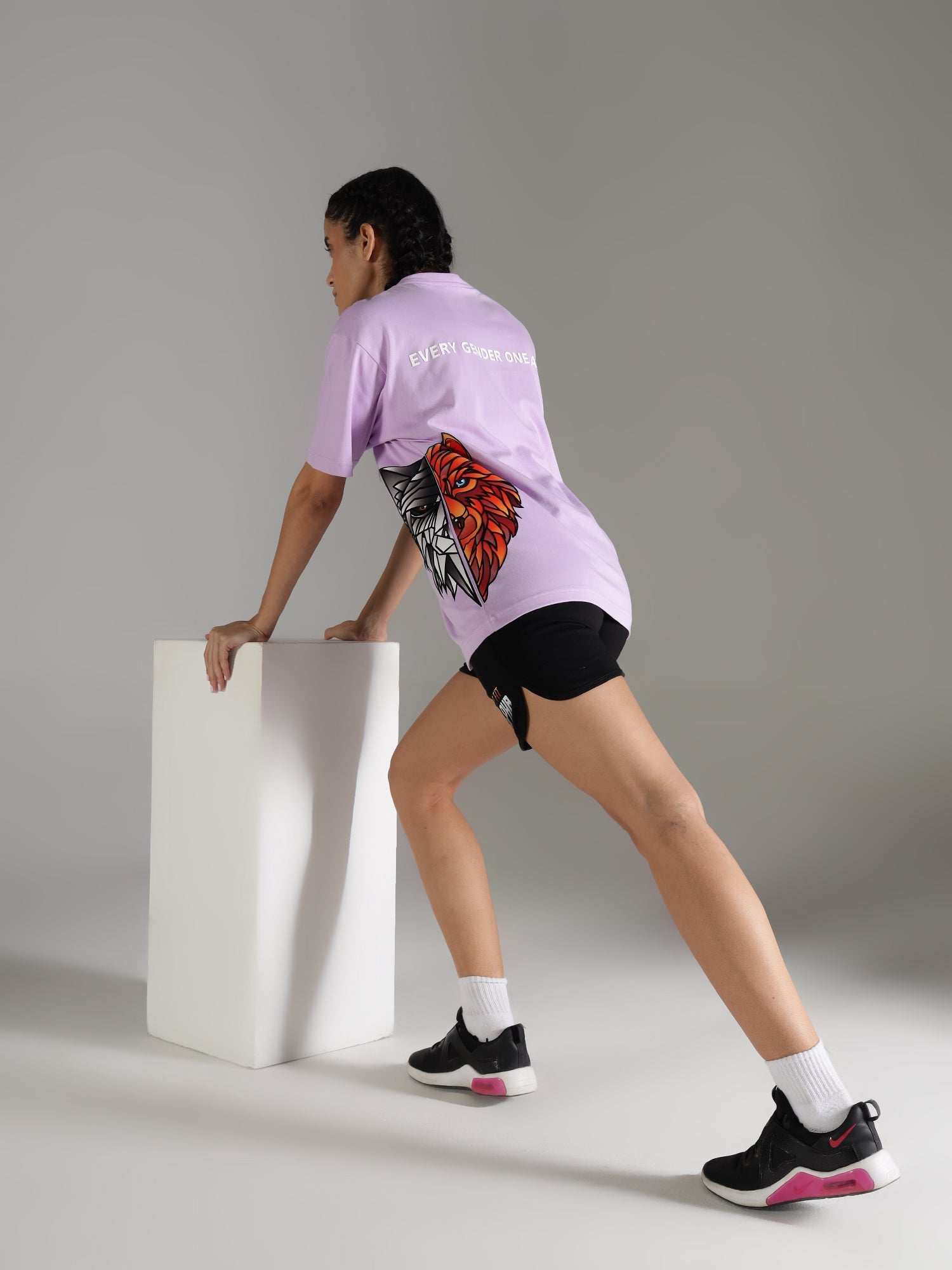 One Alpha Comfort Tee For Women - Lavender - IAM 1 Enterprises LLP