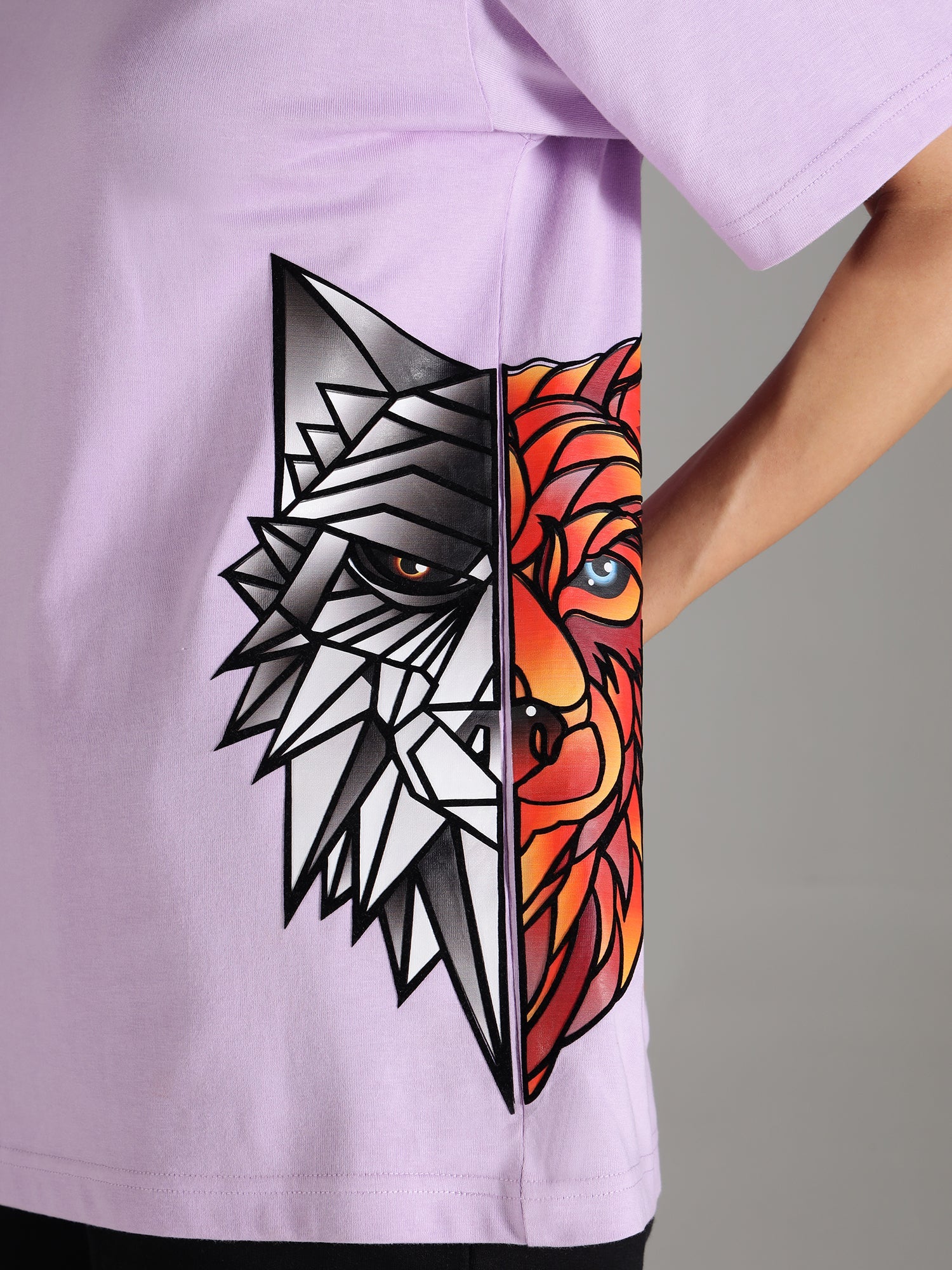 One Alpha Comfort Tee For Women - Lavender - IAM 1 Enterprises LLP