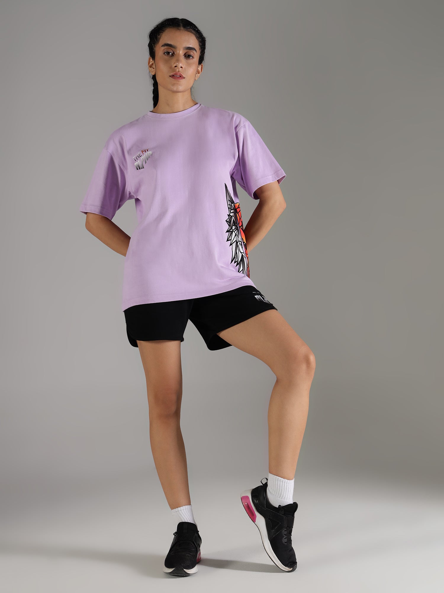 One Alpha Comfort Tee For Women - Lavender - IAM 1 Enterprises LLP