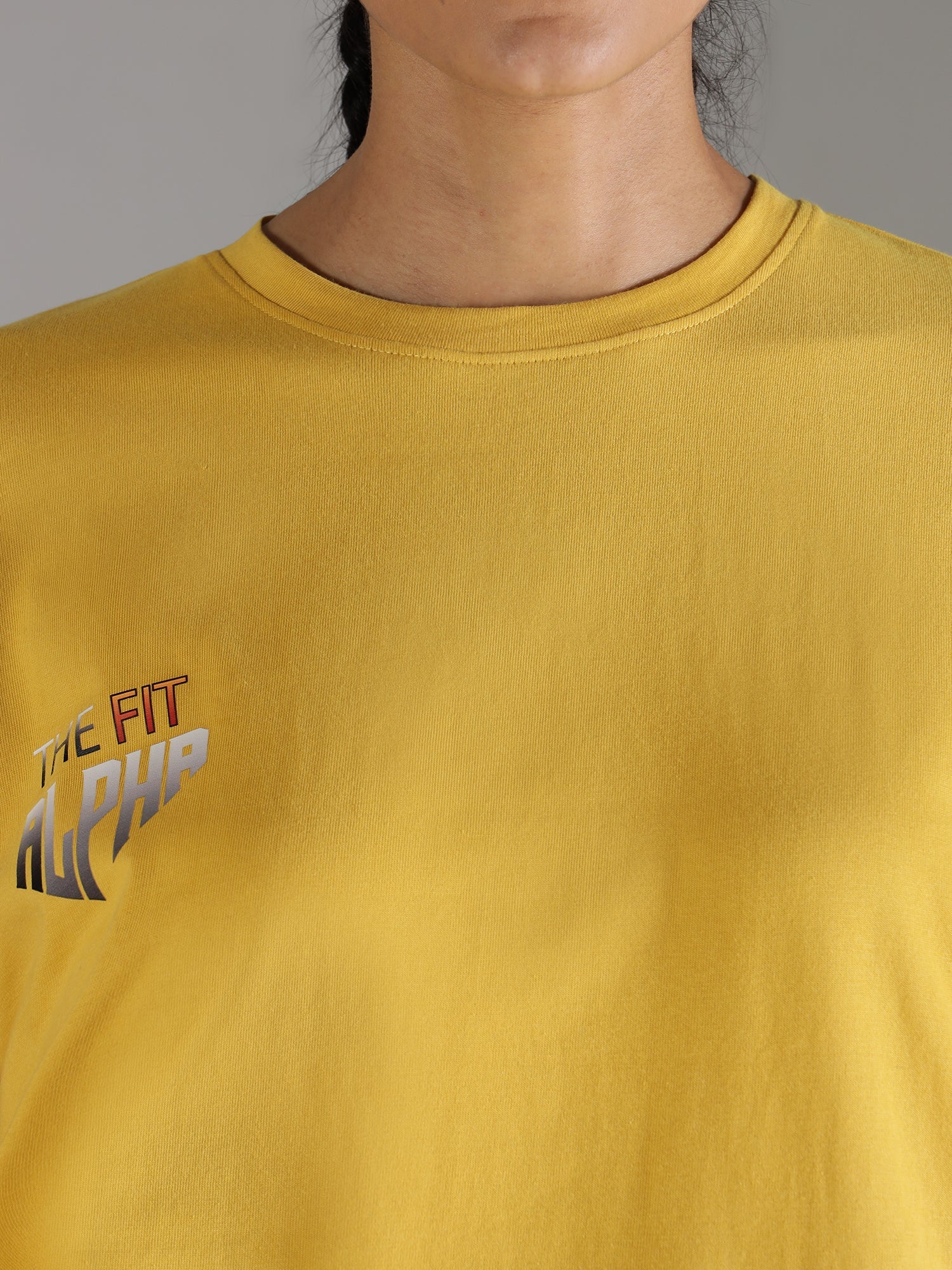 One Alpha Comfort Tee for Women - Yellow - IAM 1 Enterprises LLP